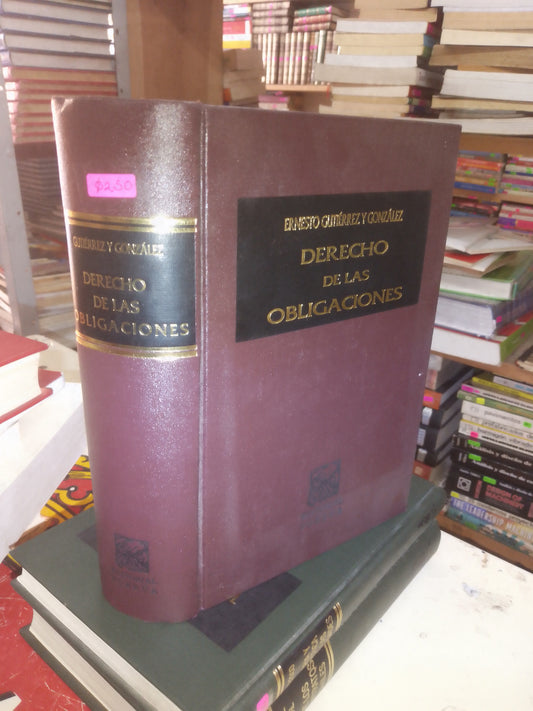 DERECHO DE LAS OBLIGACIONES POR ERNESTO GUTIÉRREZ Y GONZÁLEZ USADO DERECHO LITERARIO 207