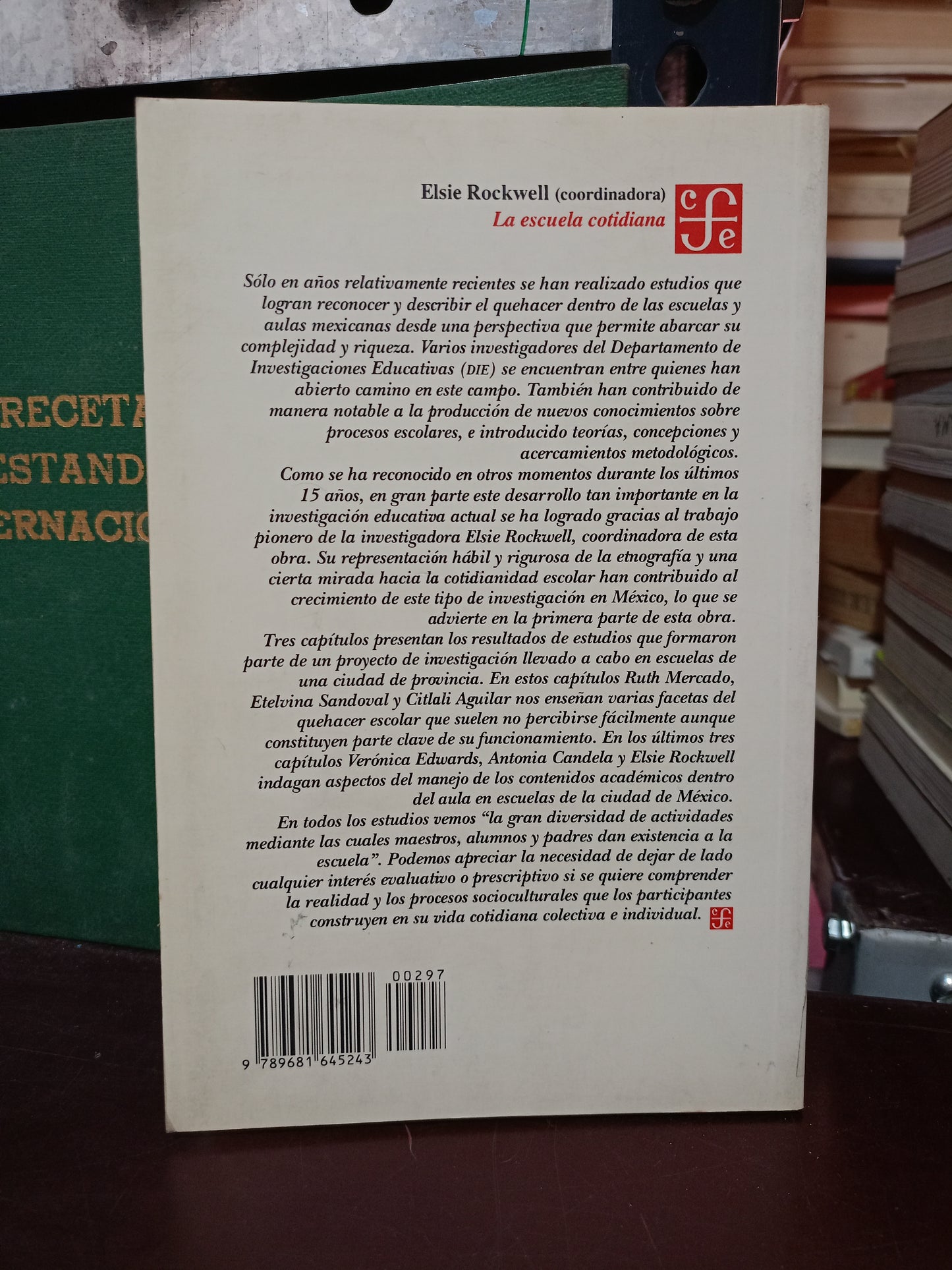 LA ESCUELA COTIDIANA POR ELSIE ROCKWELL USADO EDUCACIÓN LITERARIO 305