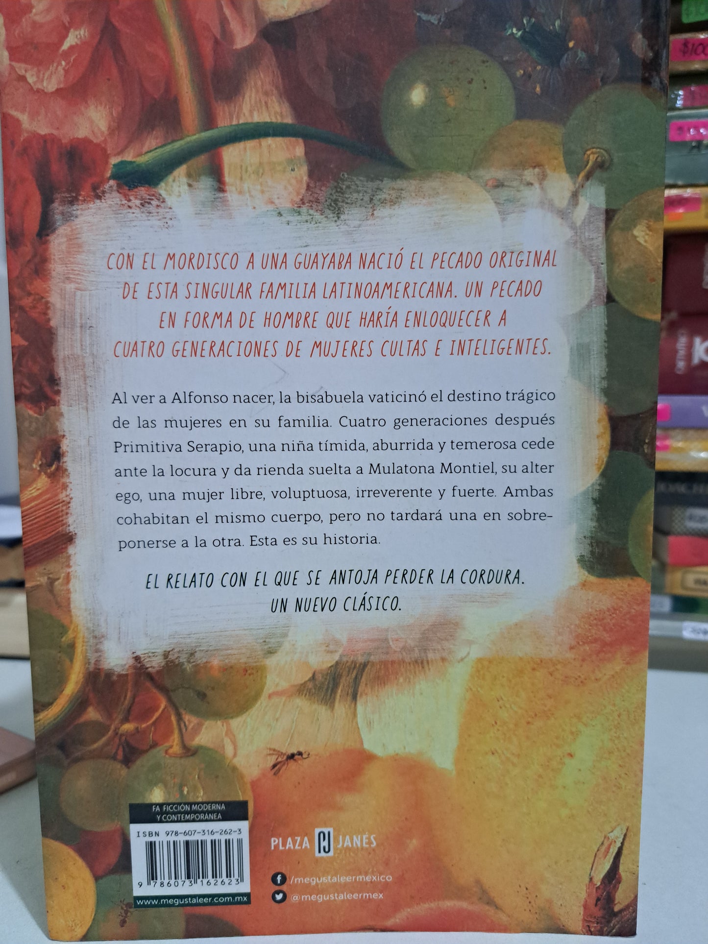 EL MORDISCO DE LA GUAYABA MARÍA EUGENIA MAYORBE USADO NOVELA JUÁREZ