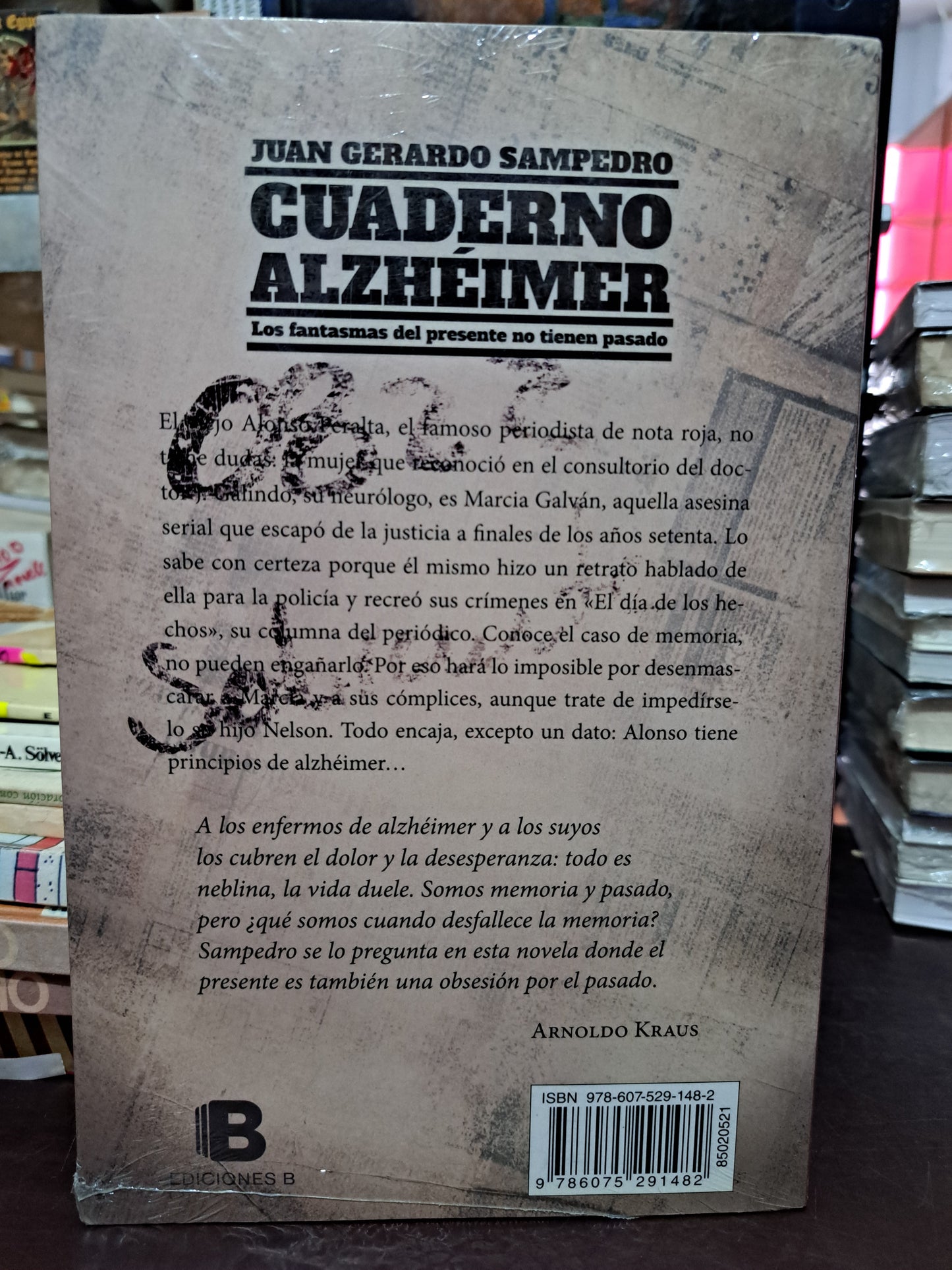 CUADERNO ALZHEIMER JUAN GERARDO SAMPEDRO NUEVO LIBROS NUEVOS LITERARIO 305
