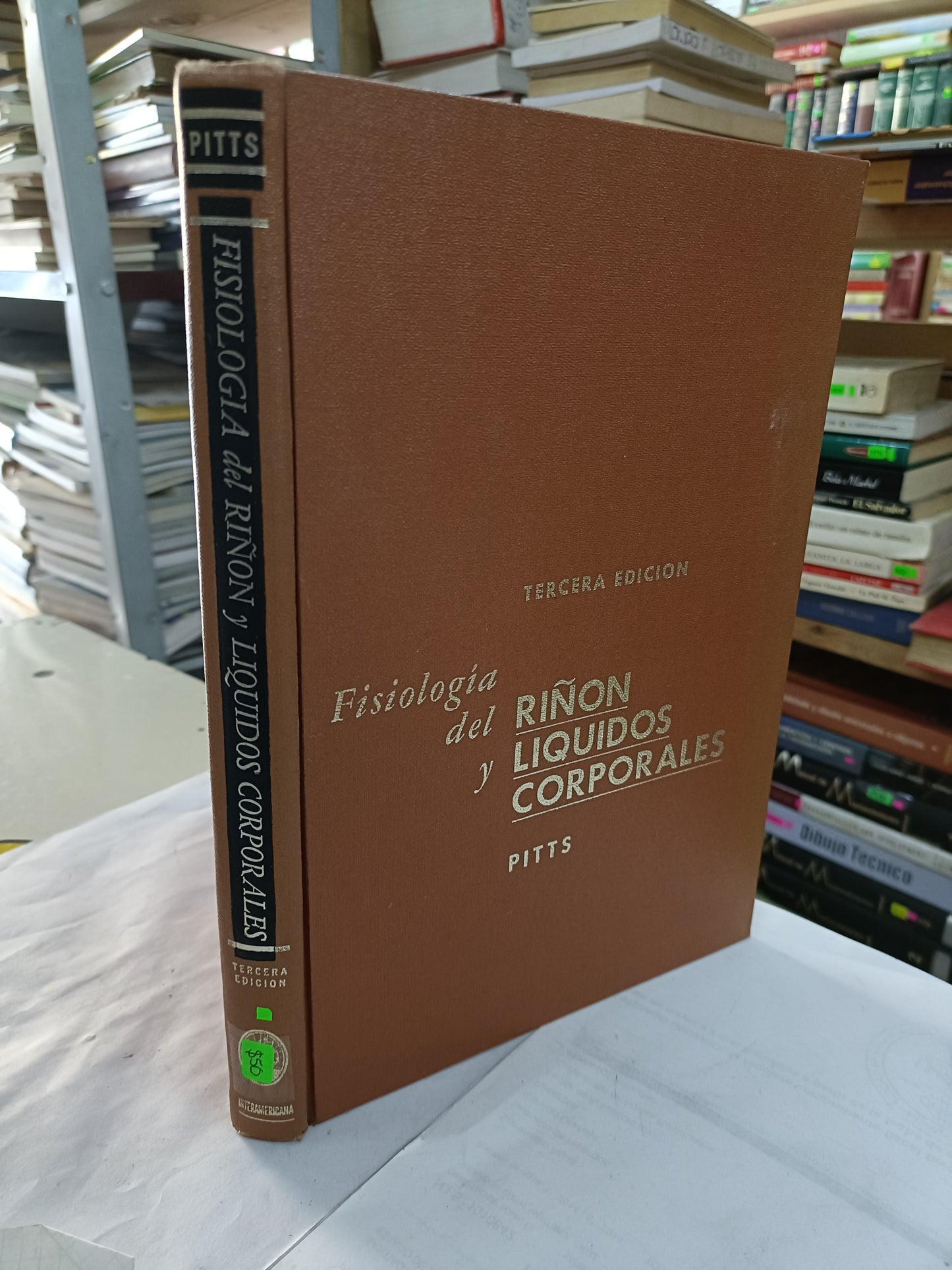 FISIOLOGIA DEL RIÑON Y LIQUIDOS CORPORALES TERCERA EDICION POR PITTS USADO SALUD LITERARIO 207