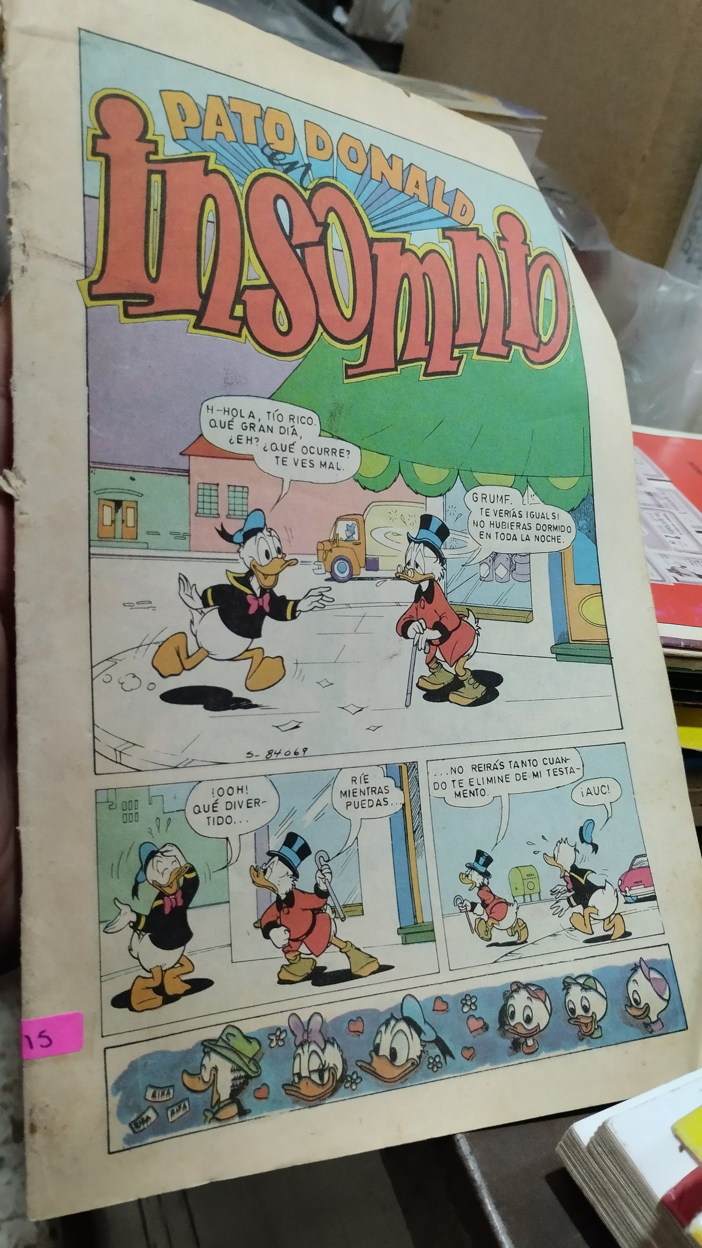 PATO DONALD INSOMNIO LIBRO USADO INFANTIL ALDAMA