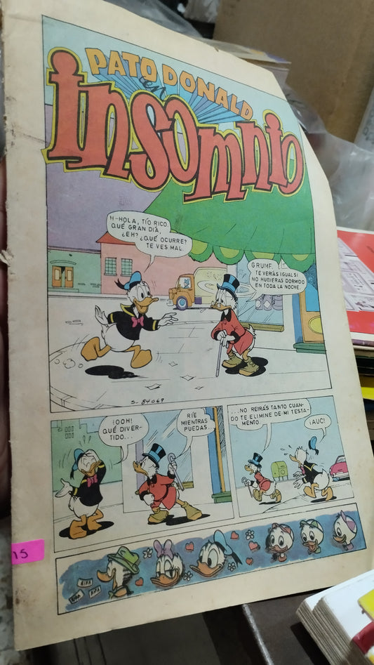 PATO DONALD INSOMNIO LIBRO USADO INFANTIL ALDAMA