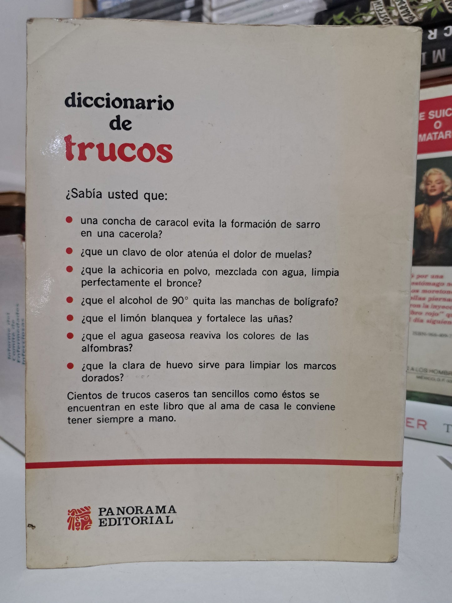 DICCIONARIO DE TRUCOS LAURA FRONTY USADO NOVELA JUÁREZ