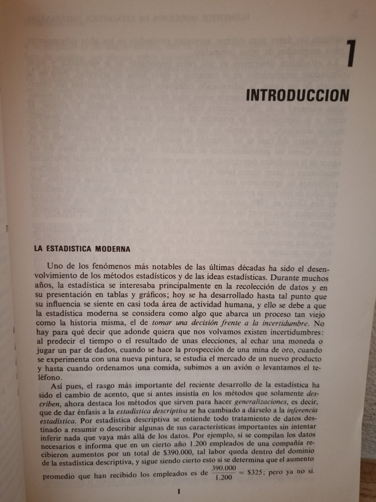 ELEMENTOS MODERNOS DE ESTADÍSTICA EMPRESARIAL POR JOHN E. FREUND Y FRANK J. WILLIAMS USADO ADMINISTRACIÓN LITERARIO 305