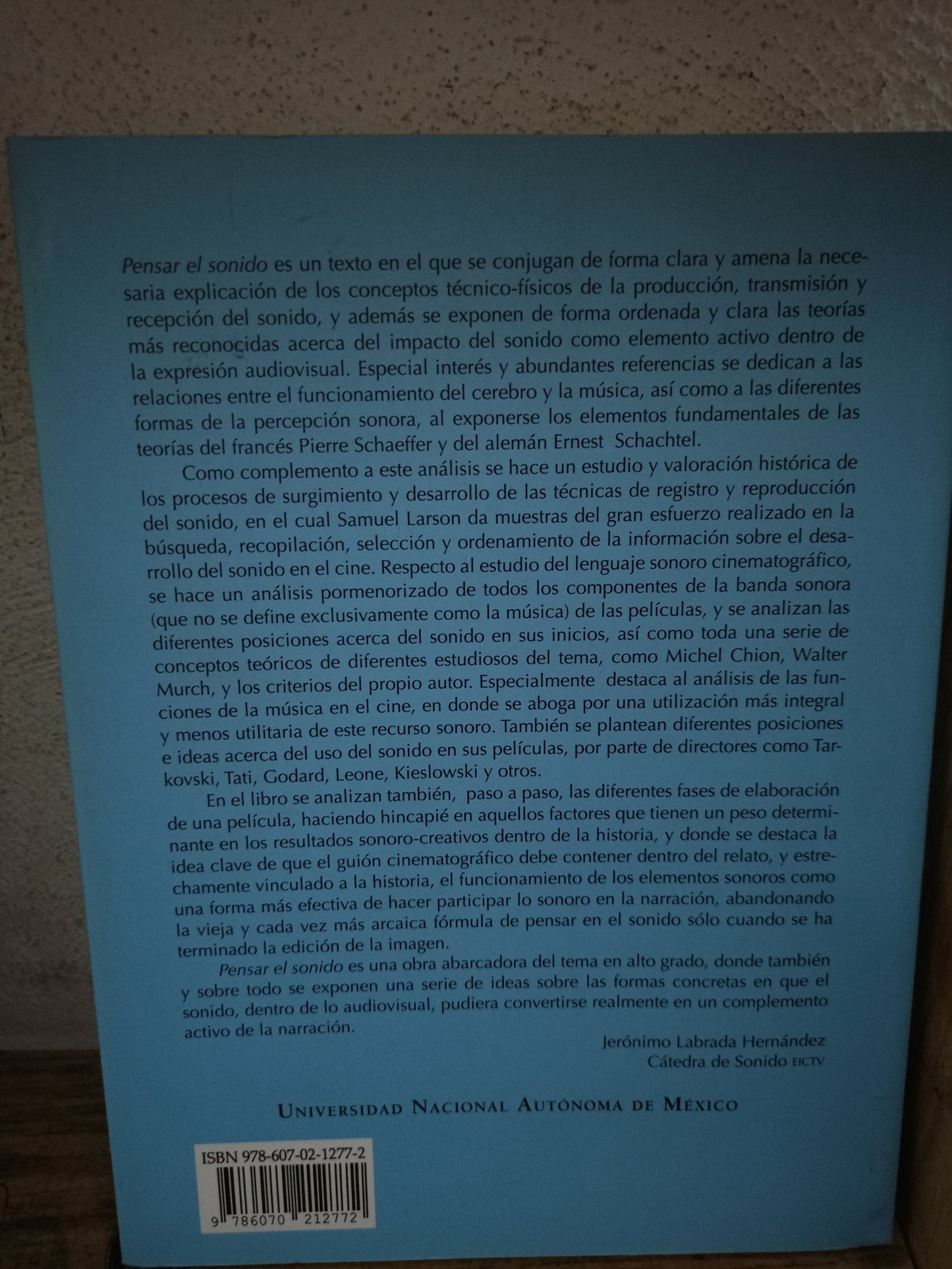 PENSAR EL SONIDO UNA INTRODUCCIÓN A LA TEORÍA Y LA PRÁCTICA DEL LENGUAJE SONORO CINEMATOGRÁFICO POR SAMUEL LARSON GUERRA USADO ARTE LITERARIO 305