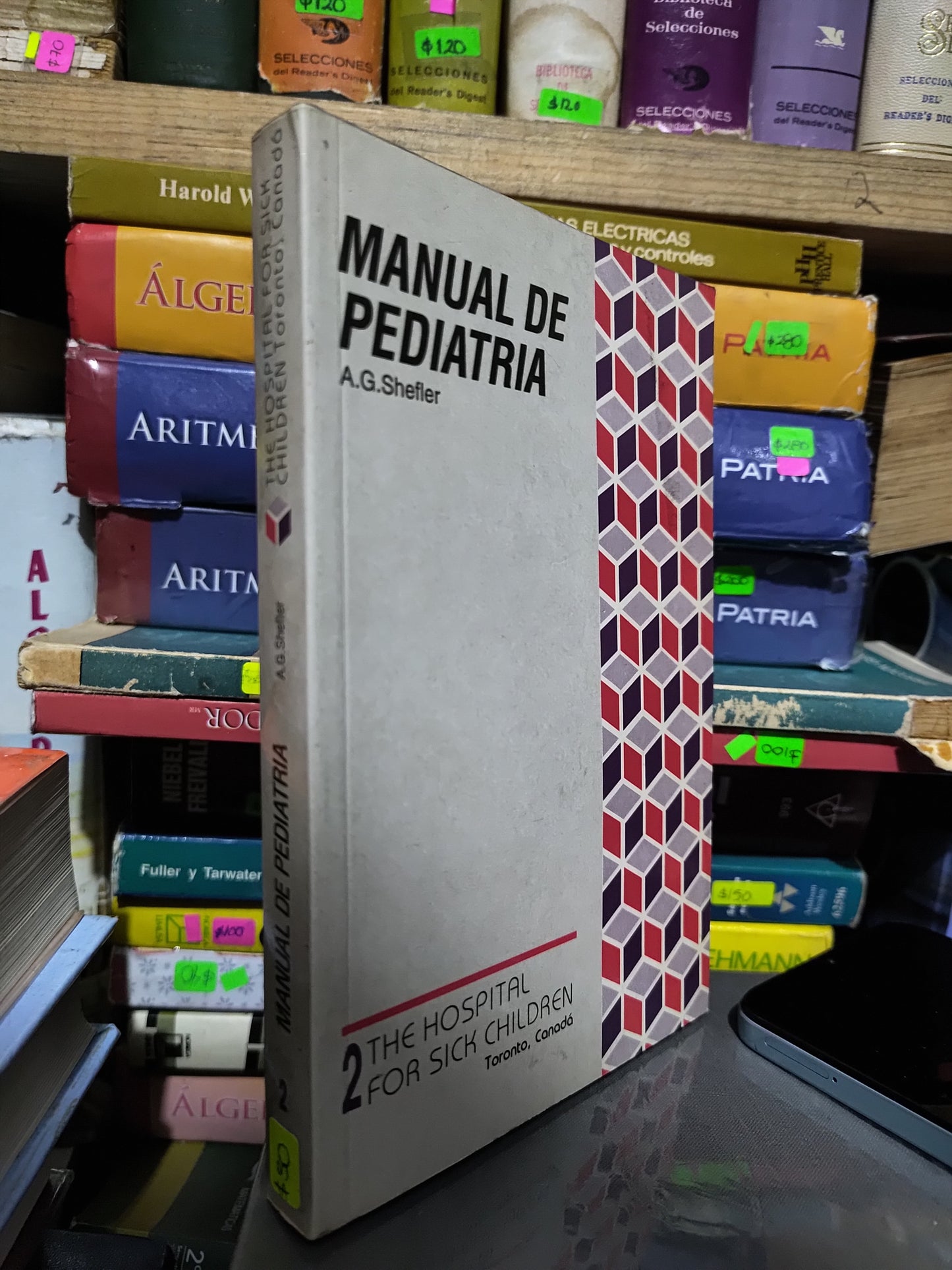 MANUAL DE PEDIATRIA POR A. G. SHEFLER USADO SALUD JUAREZ 507