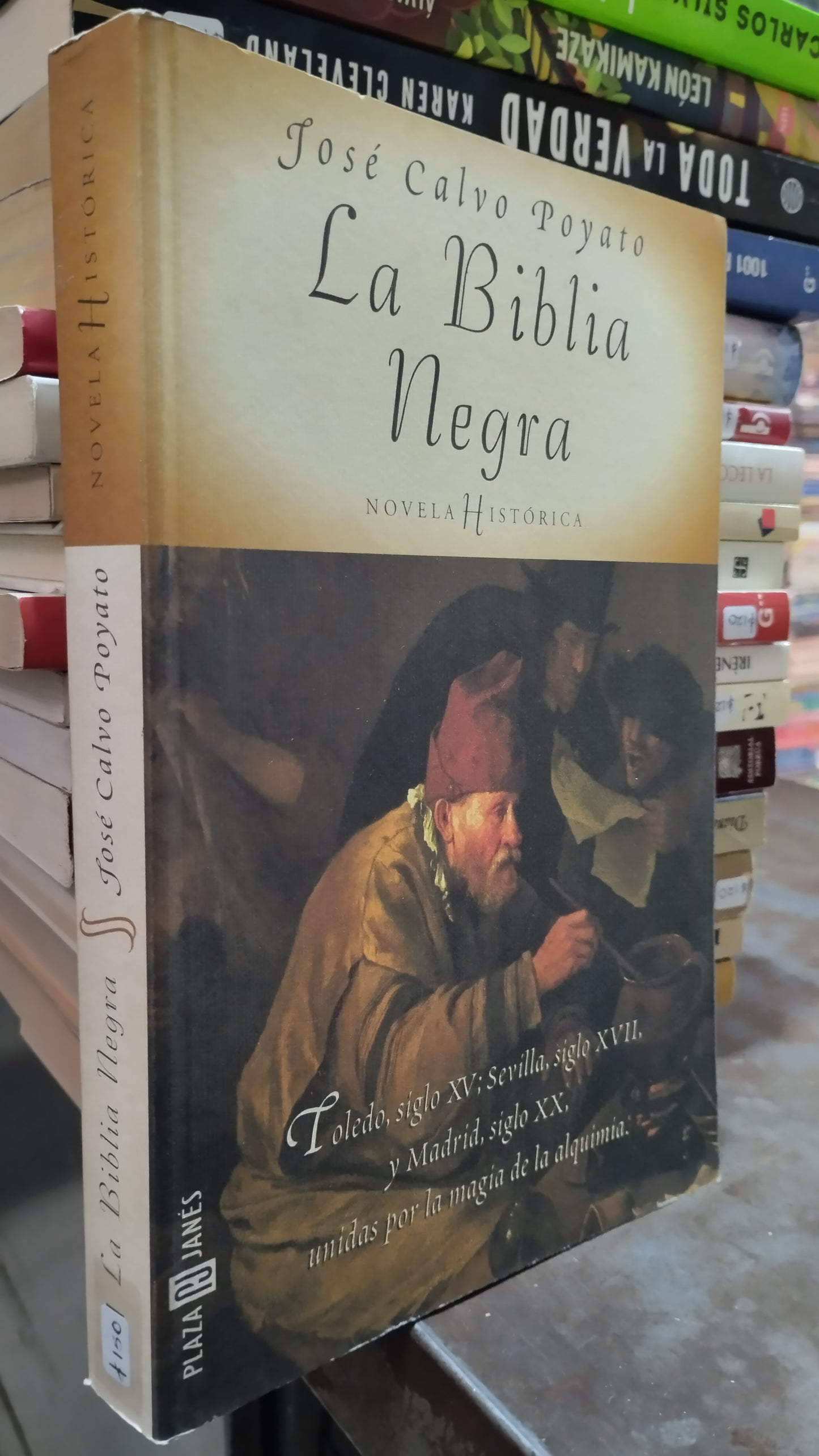 LA BIBLIA NEGRA POR JOSE CALVO POYATO LIBRO USADO NOVELAS ALDAMA