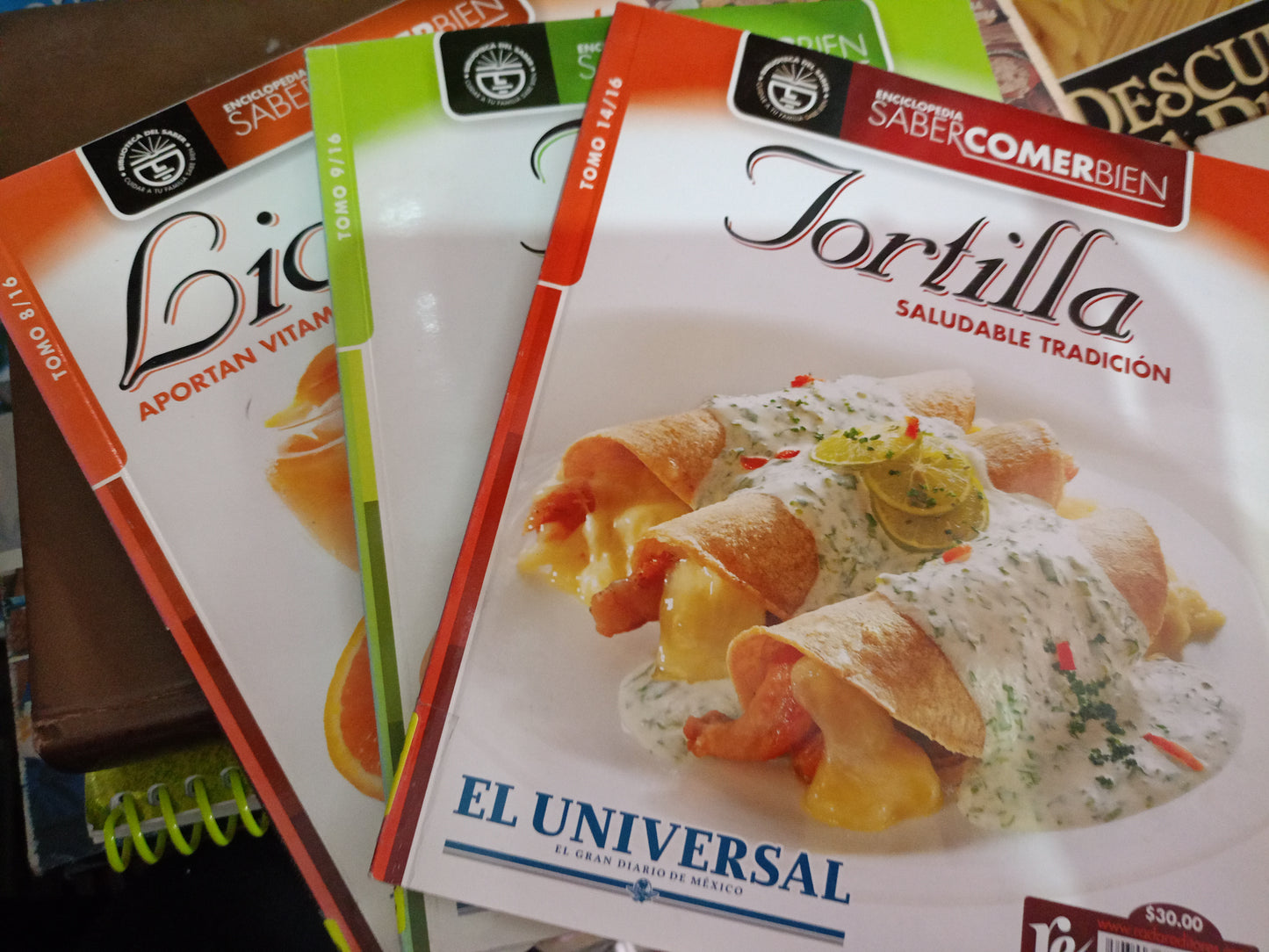 SABER COMER BIEN 3 TOMOS USADO COCINA LITERARIO #305