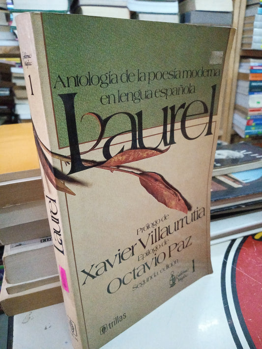 ANTOLOGIA DE LA POESIA MODERNA EN LENGUA ESPAÑOLA LAUREL POR OCTAVIO PAZ USADO NOVELA LITERARIO 207