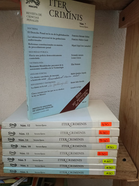 INTERCRIMINIS 9 TOMOS USADO DERECHO LITERARIO 305