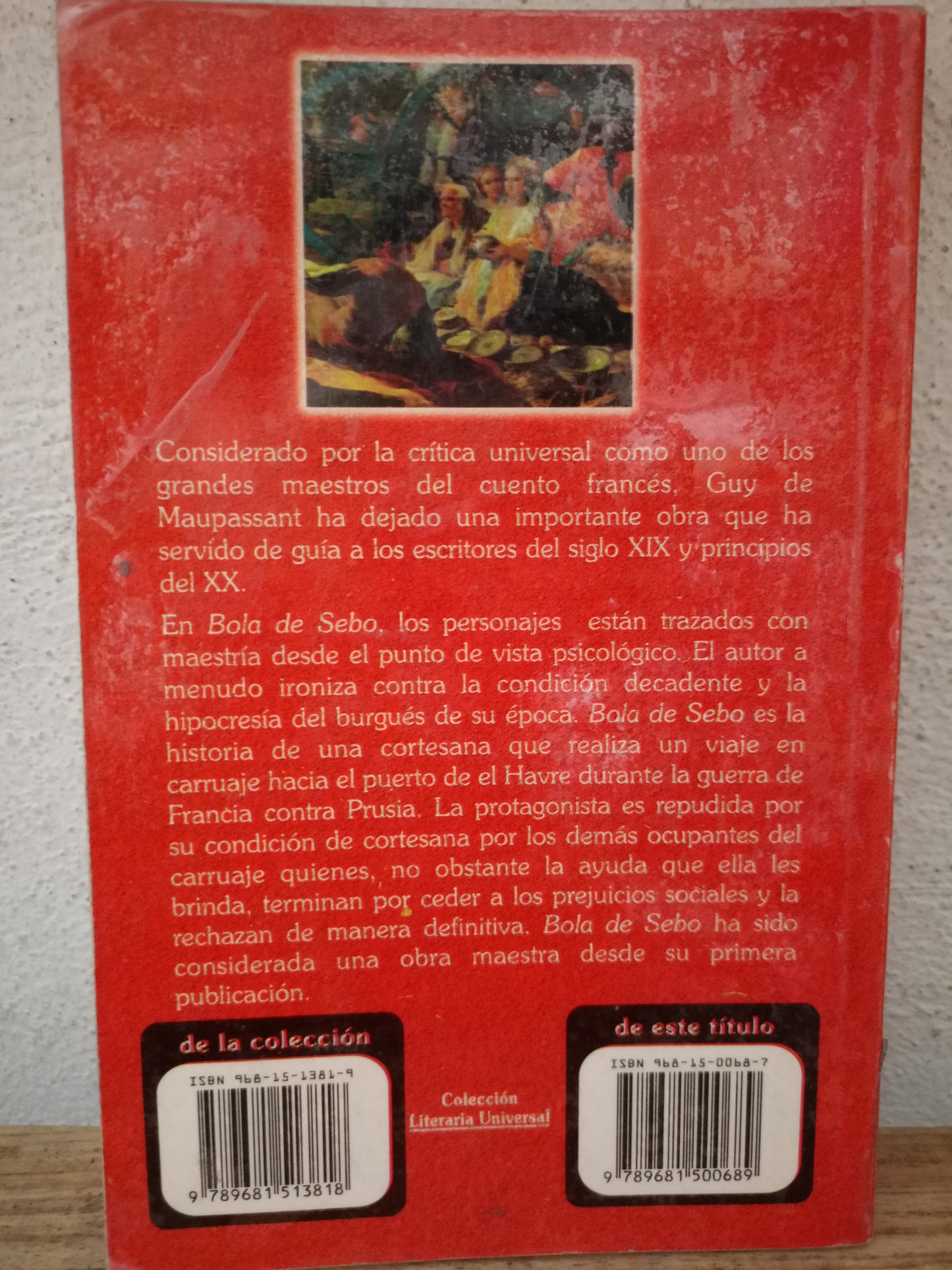 BOLA DE SEBO Y 22 CUENTOS COMPLETOS GUY DE MAUPASSANT USADO NOVELA LITERARIO 305