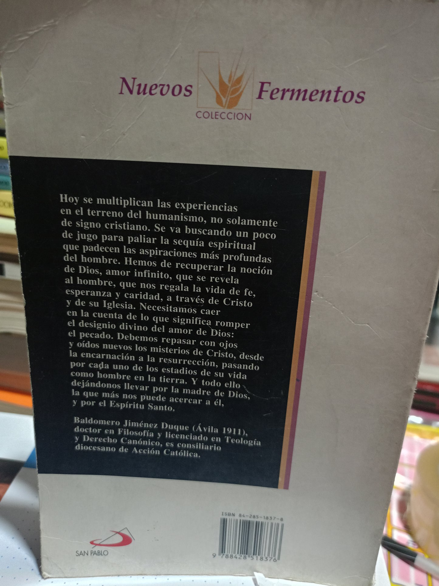 VOLVER A LO ESENCIAL POR BALDOMERO JIMÉNEZ DUQUE USADO ESOTERISMO ALDAMA