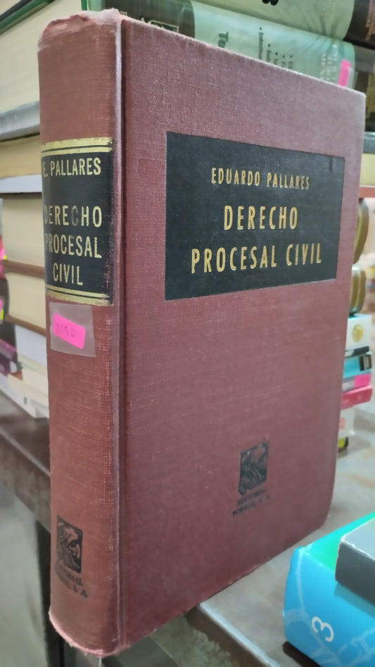 DERECHO PROCESAL CIVIL POR EDUARDO PALLARES LIBRO USADO DERECHO ALDAMA