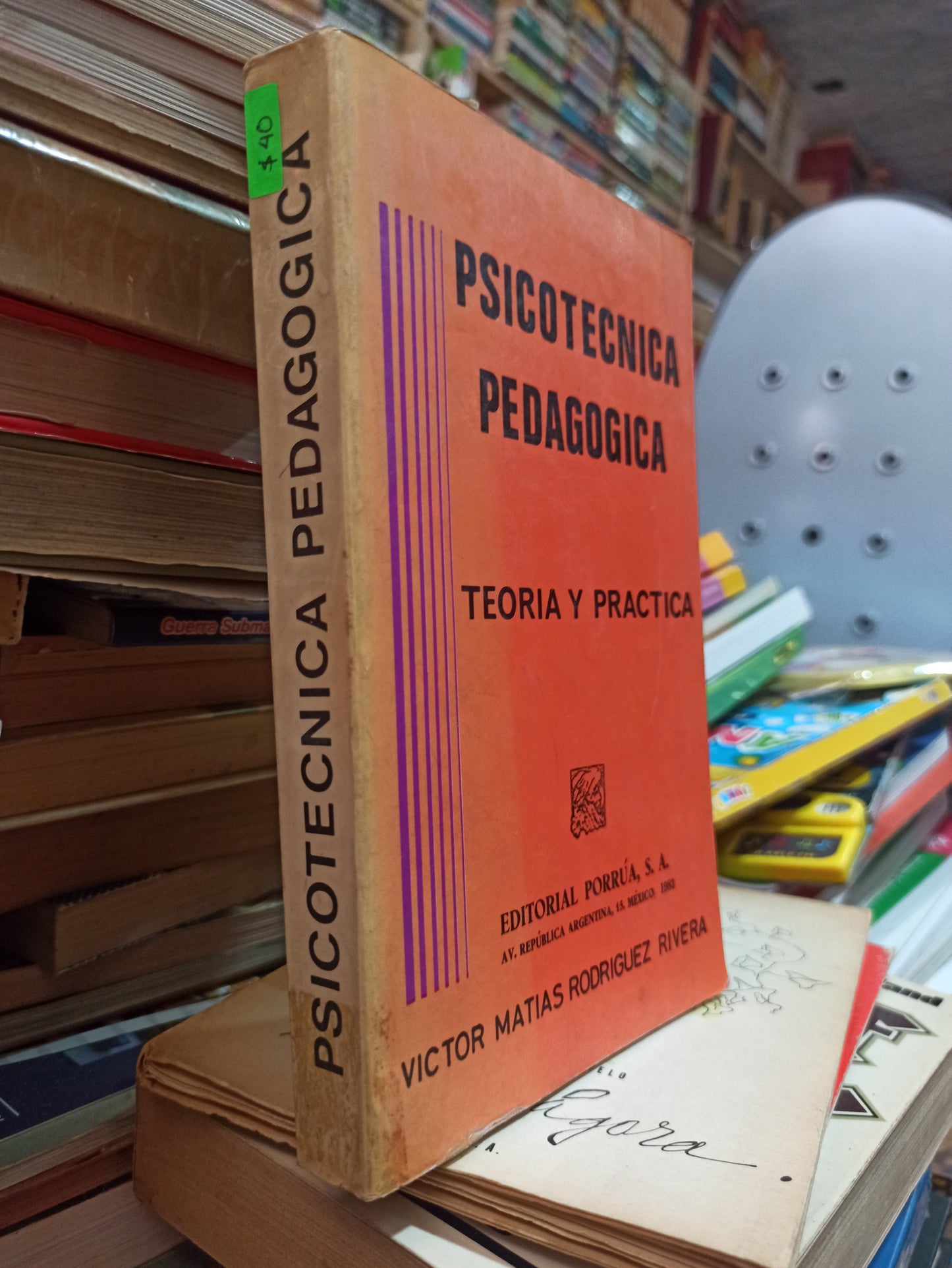 PISCOTECNICA PEDAGÓGICA POR VICTOR MATIAS RODRIGUEZ RIVERA USADO PSICOLOGÍA ALDAMA