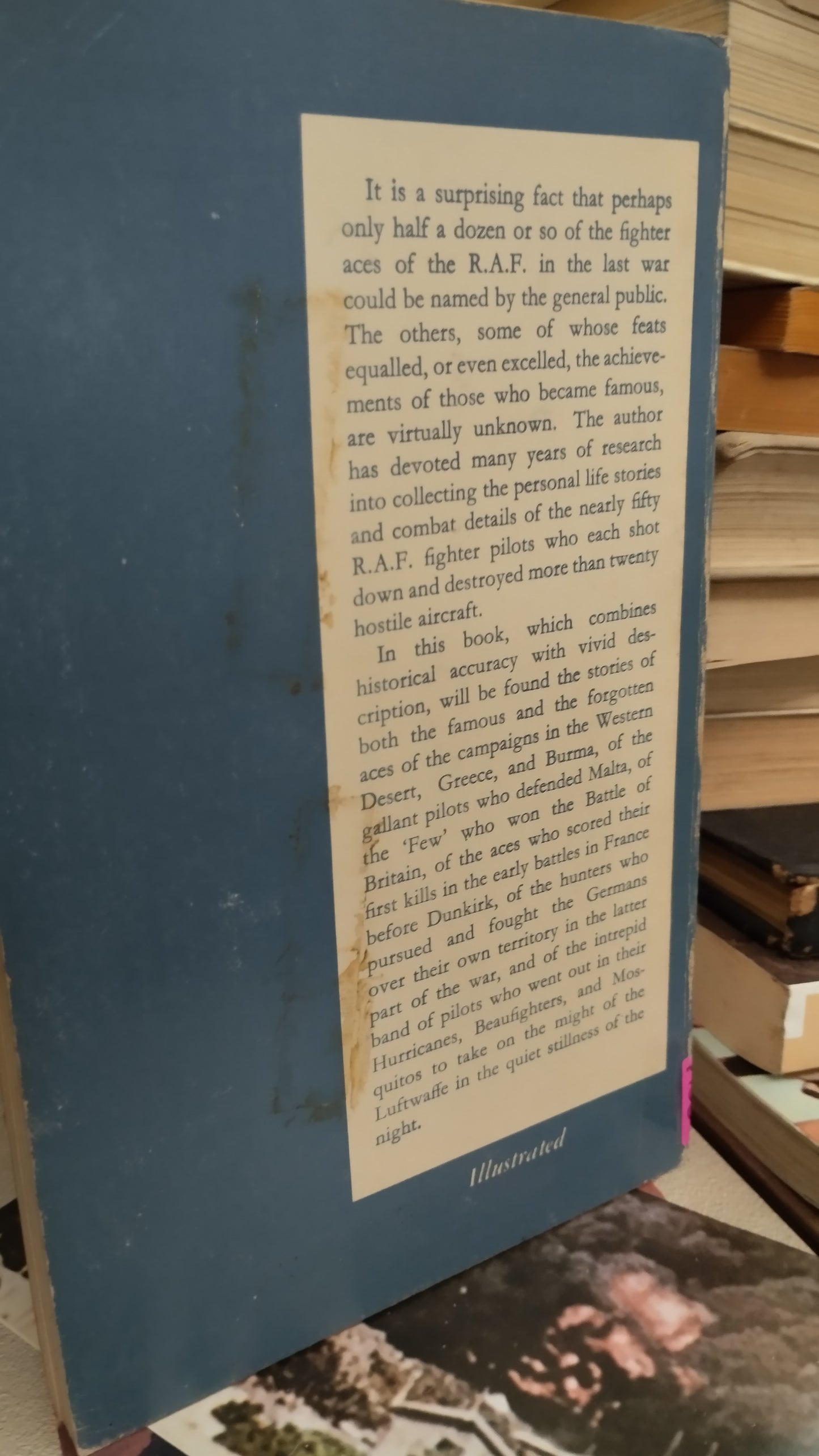 THE FIGHTER ACES OF THE RAF POR ECR BAKER LIBRO USADO HISTORIA ALDAMA EDITORIAL KIMBER PAPERBACK LIBRARY