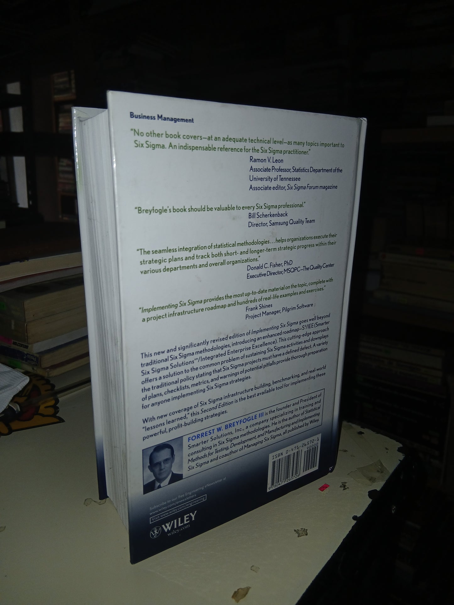IMPLEMENTING SIX SIGMA POR FORREST W. BREYFOGLE III USADO ELECTRÓNICA LITERARIO 207