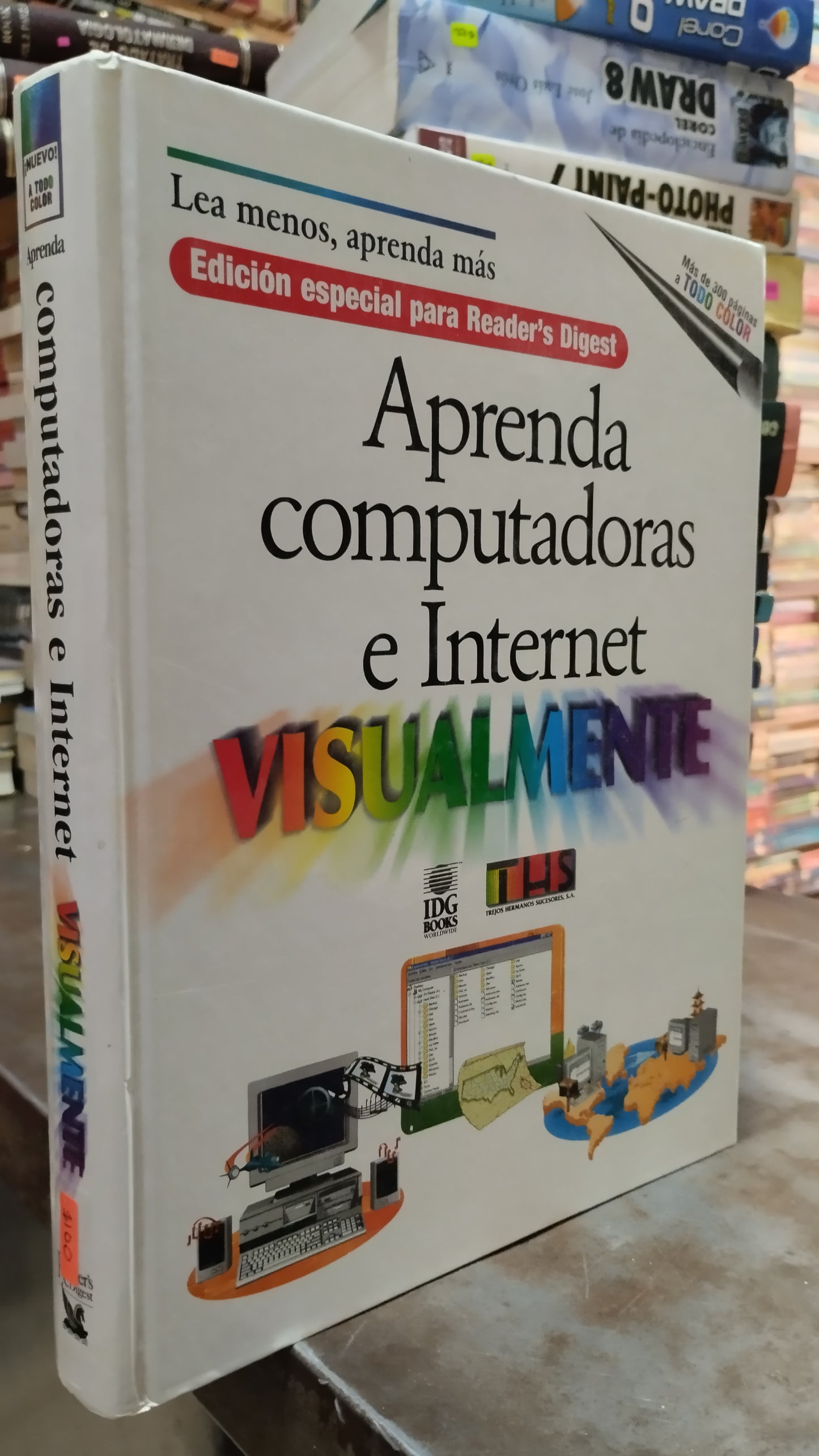 APRENDA COMPUTADORAS E INTERNET VISUALMENTE LIBRO USADO COMPUTACION ALDAMA