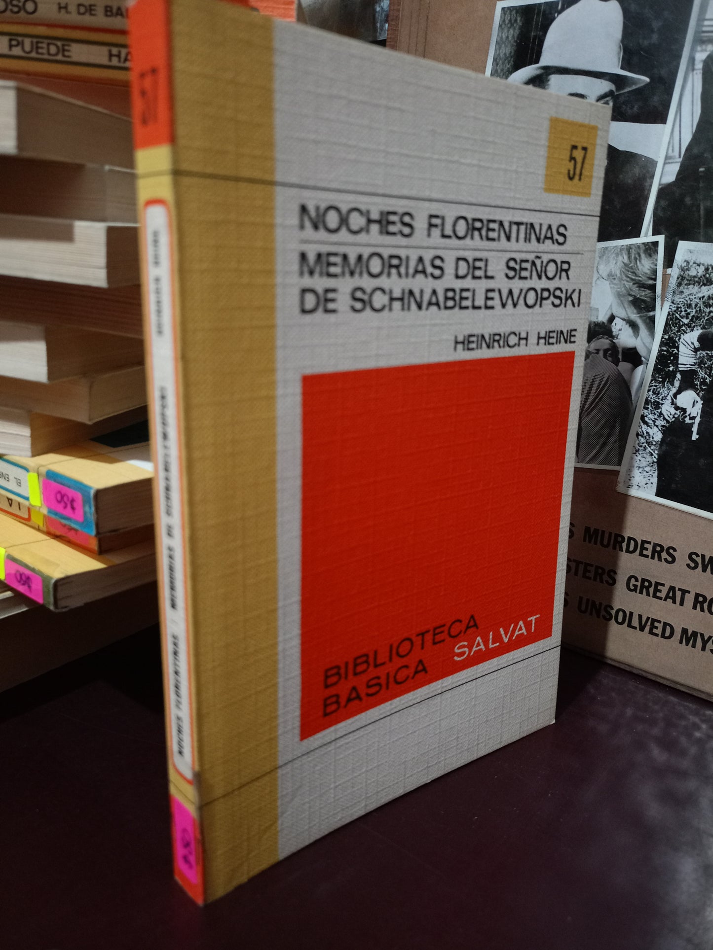 NOCHES FLORENTINAS MEMORIAS DEL SEÑOR DE SCHNABELEWOPSKI HEINRICH HEINE USADO NOVELA LITERARIO 305