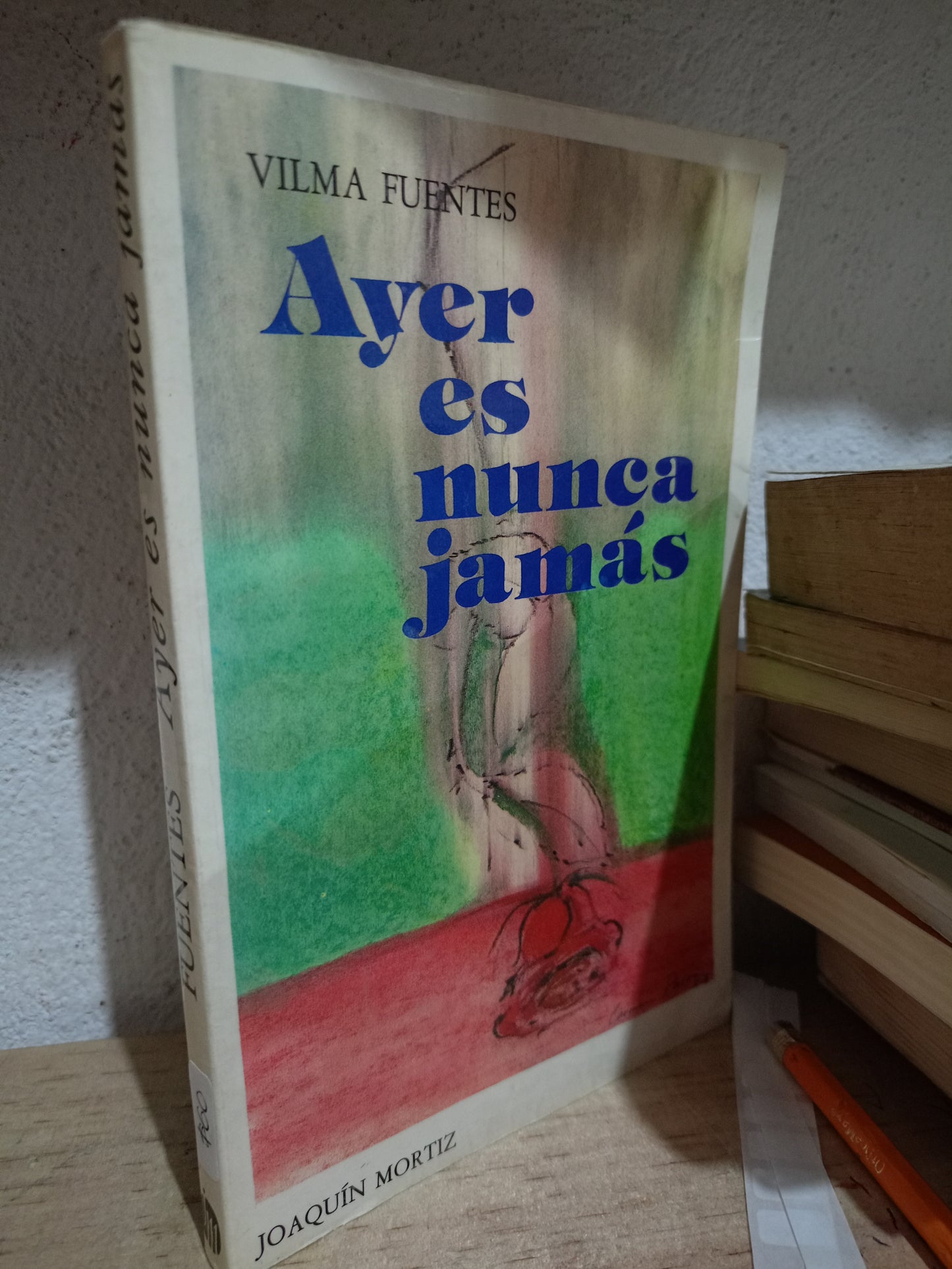 AYER ES NUNCA JAMAS POR VILMA FUENTES USADO NOVELA LITERARIO 305