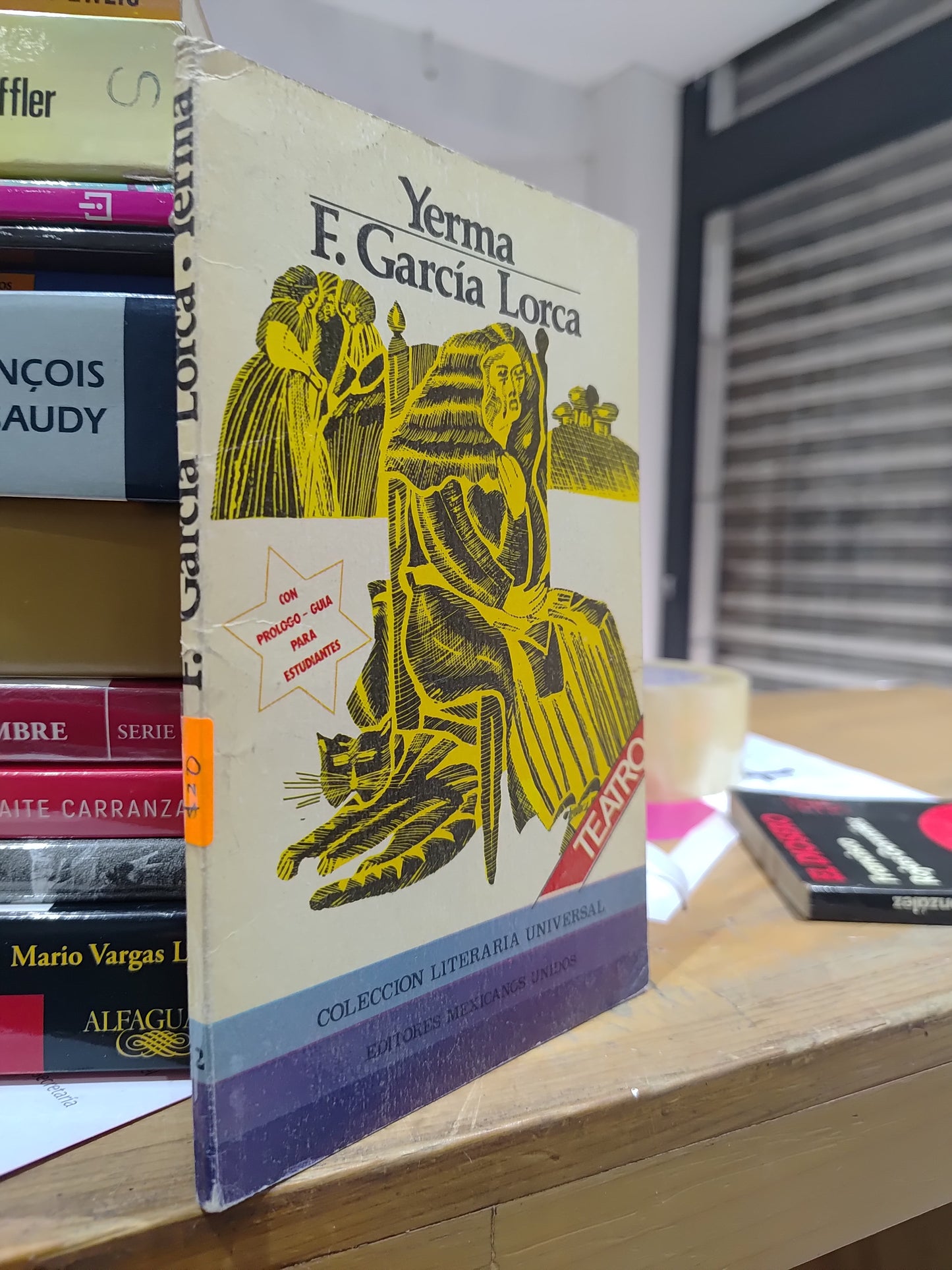 YERMA POR F. GARCIA LORCA USADO NOVELAS JUAREZ 515