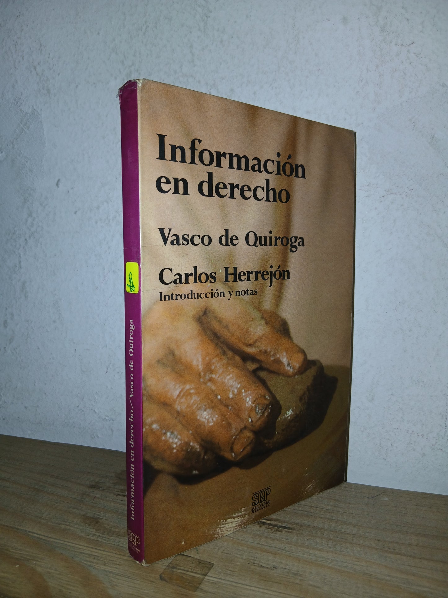 INFORMACIÓN EN DERECHO POR VASCO DE QUIROGA USADO DERECHO LITERARIO 207