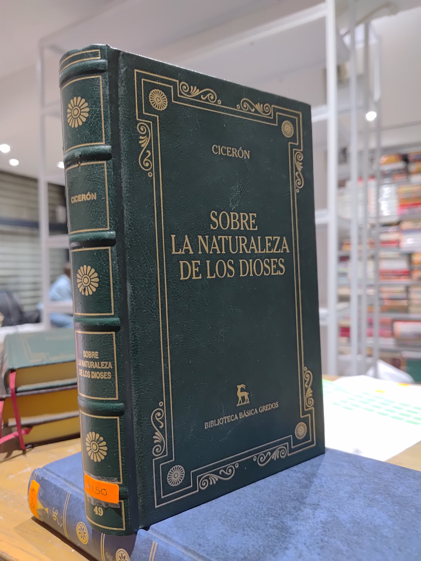 SOBRE LA NATURALEZA DE LOS DIOSES POR CICERON USADO NOVELAS JUAREZ 515