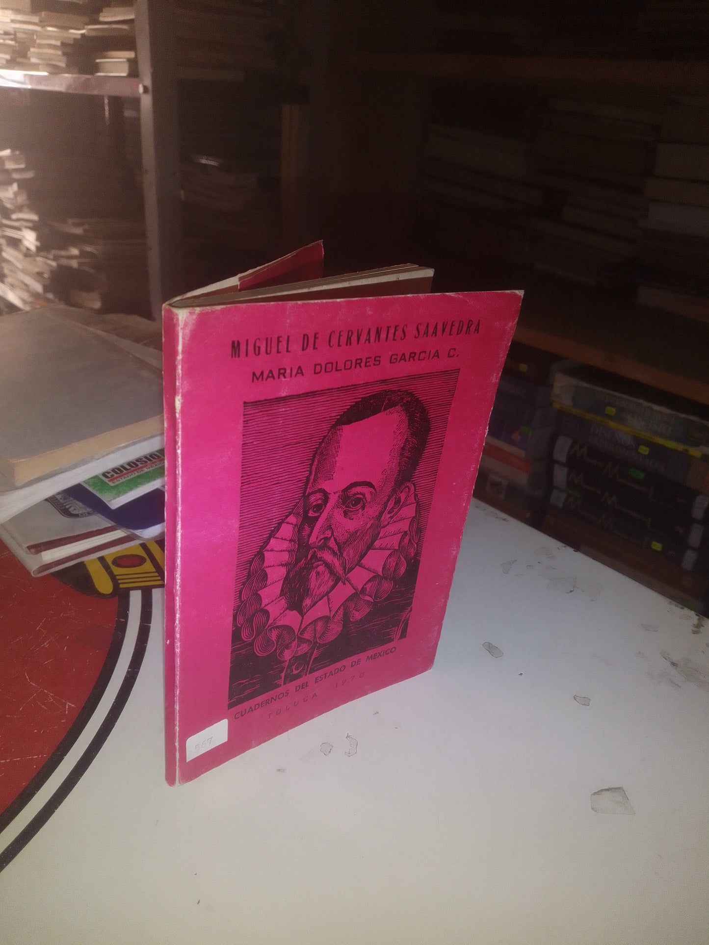 MIGUEL DE CERVANTES SAAVEDRA POR MARIA DOLORES GARCÍA C. USADO HISTORIA LITERARIO 207