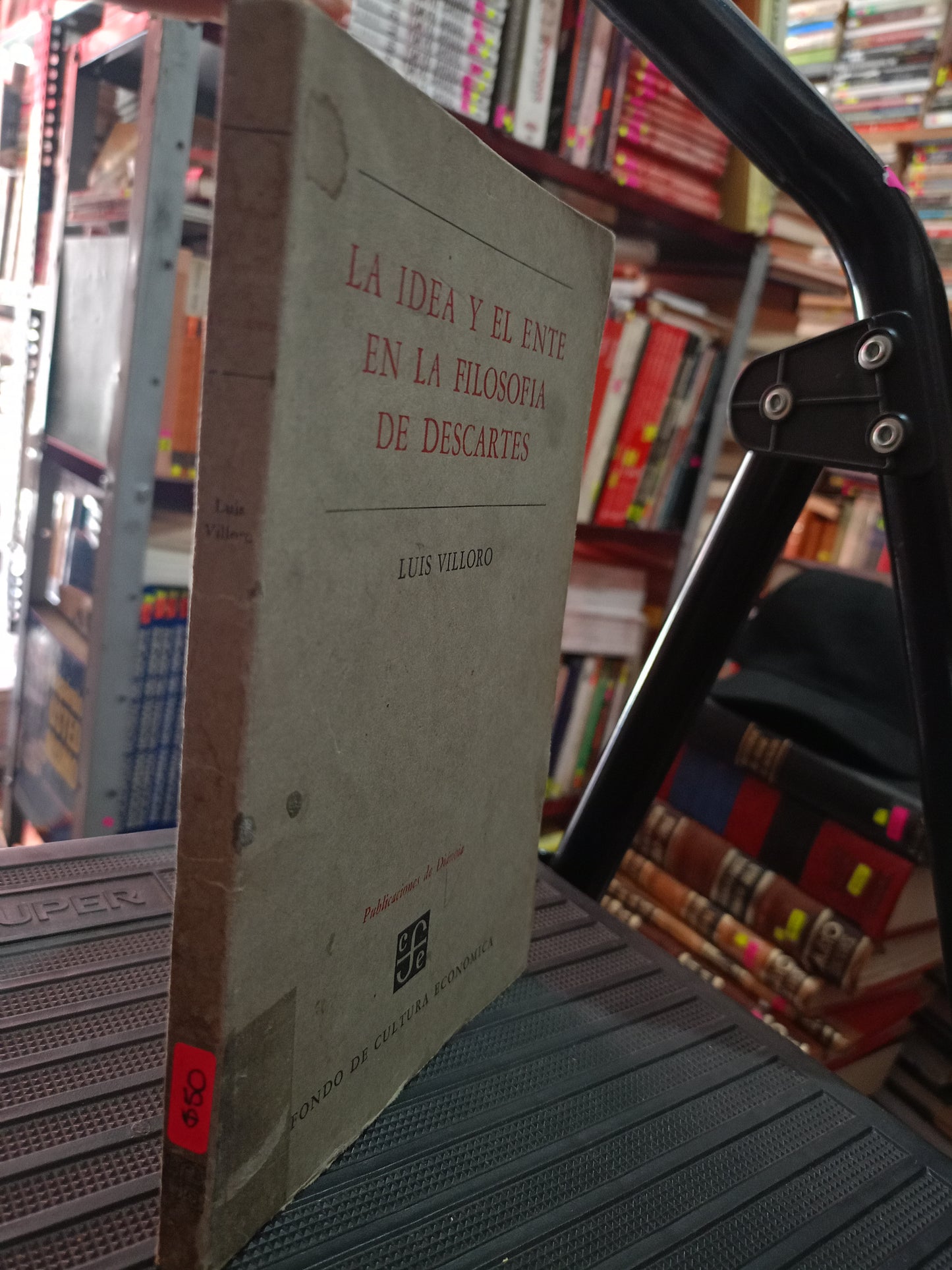 LA IDEA Y EL ENTE EN LA FILOSOFIA DE DESCARTES LUIS VILLORO USADO SOCIOLOGIA LITERARIO 305