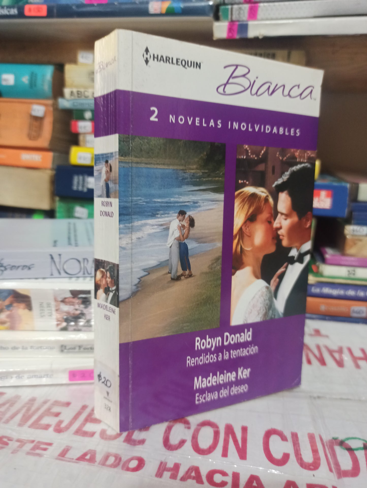 RENDIDOS A LA TENTACIÓN POR ROBYN DONALD Y ESCLAVA DEL DESEO POR MADELEINE KER USADO NOVELAS JUAREZ