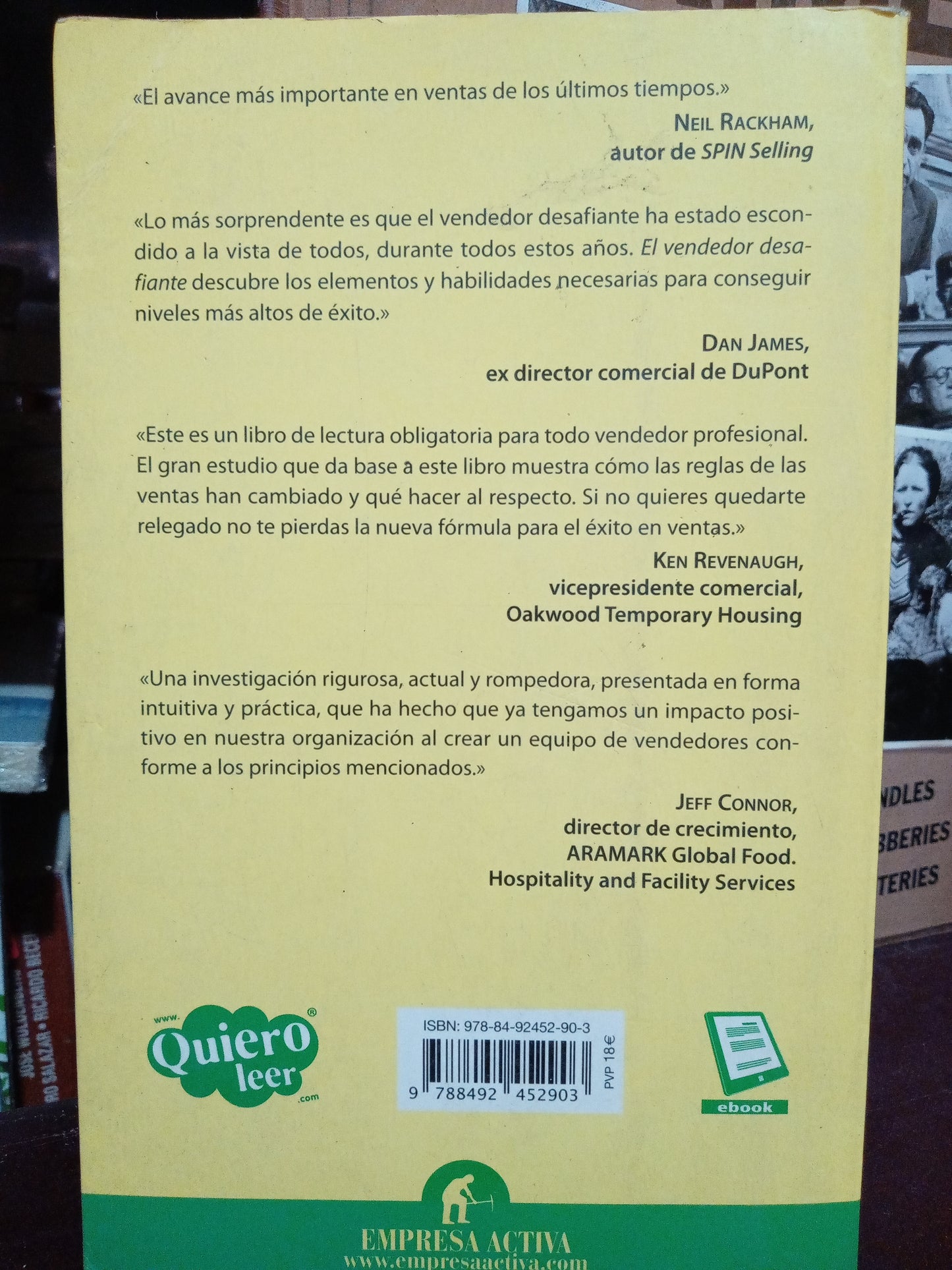 EL VENDEDOR DESAFIANTE MATTHEW DIXON BRENT ADAMSON USADO S.PERSONAL LITERARIO 305
