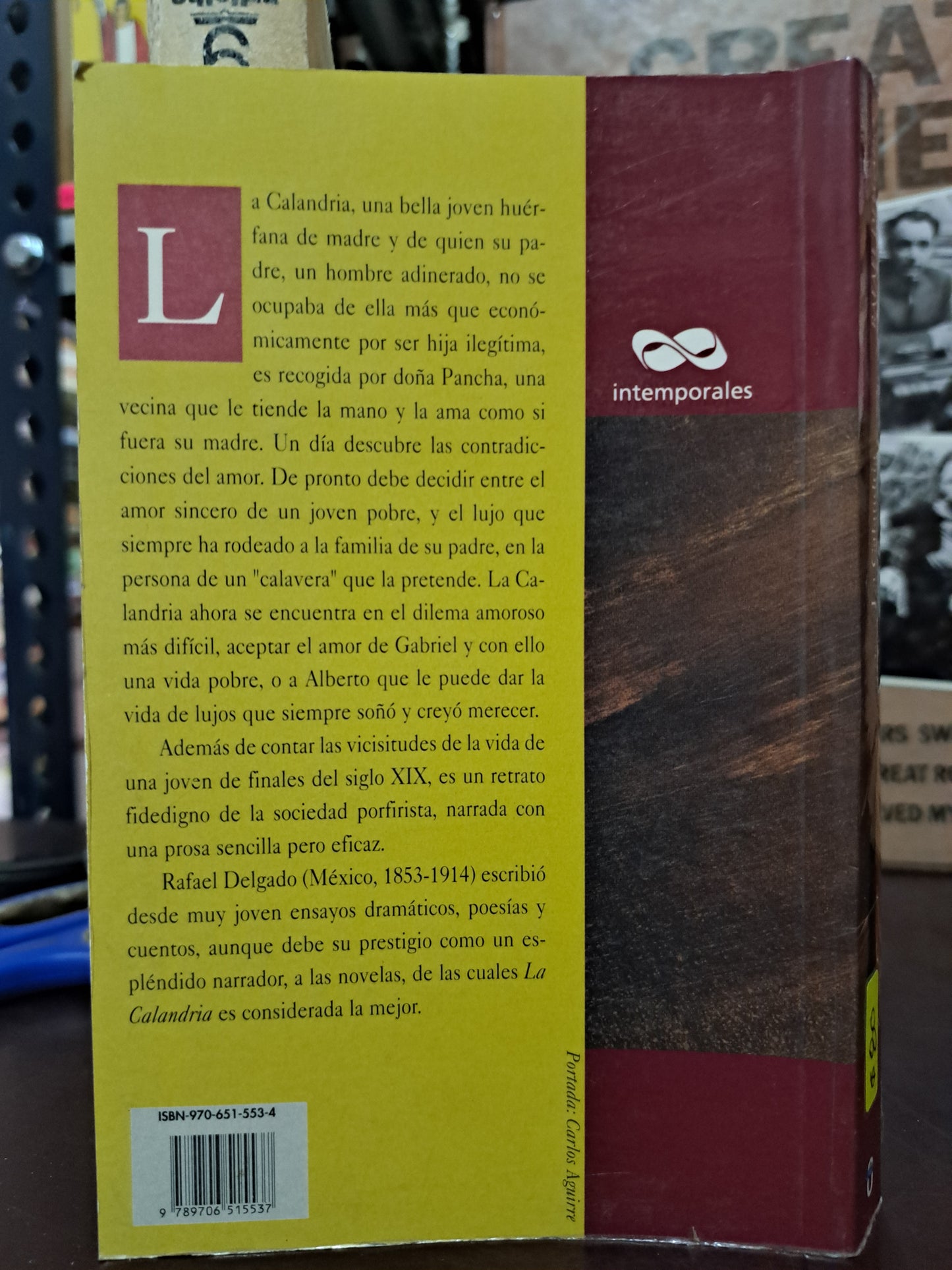 LA CALANDRIA RAFEL DELGADO USADO NOVELA LITERARIO 305