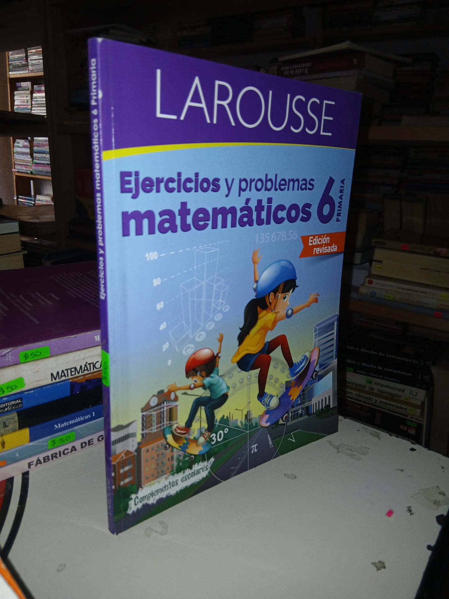 LAROUSSE EJERCICIOS Y PROBLEMAS MATEMÁTICOS (6 PRIMARIA) POR RAFAEL PÉREZ LÓPEZ USADO MATEMÁTICAS LITERARIO 207