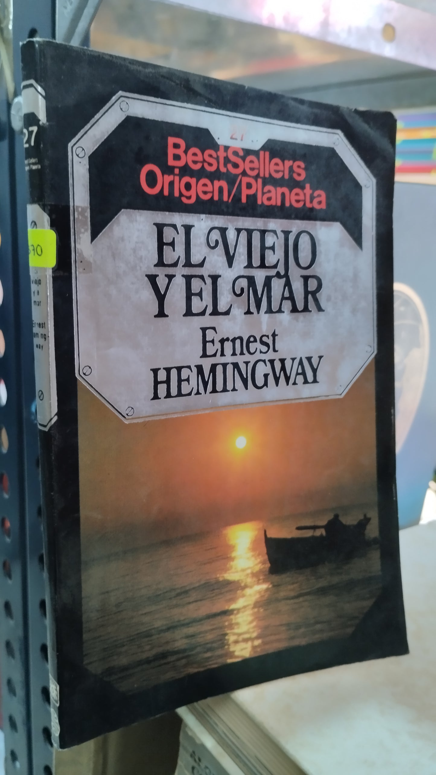 EL VIEJO Y EL MAR POR ERNEST HEMINGWAY LIBRO USADO NOVELAS ALDAMA