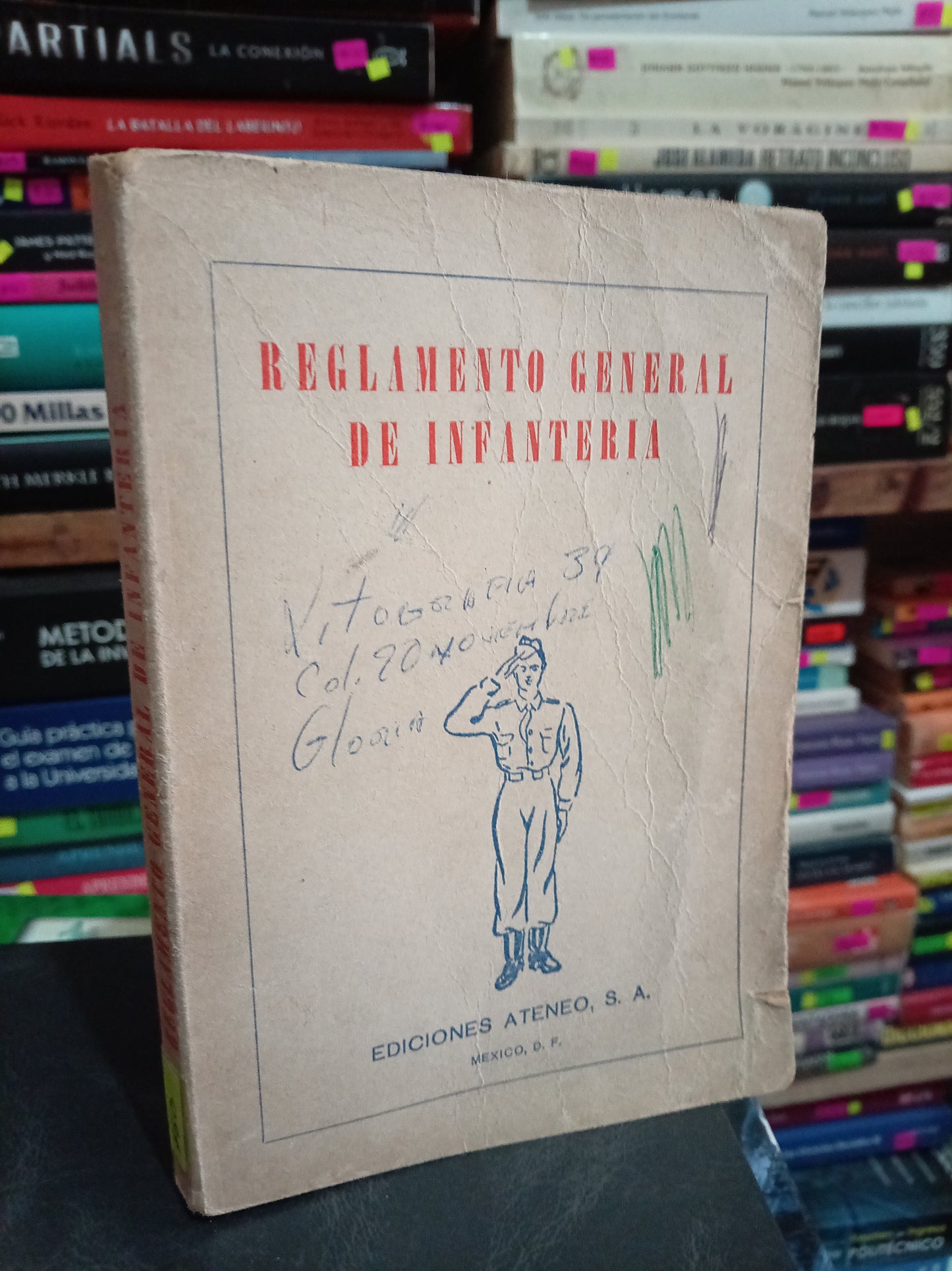 REGLAMENTO GENERAL DE INFANTERÍA USADO DERECHO LITERARIO 305