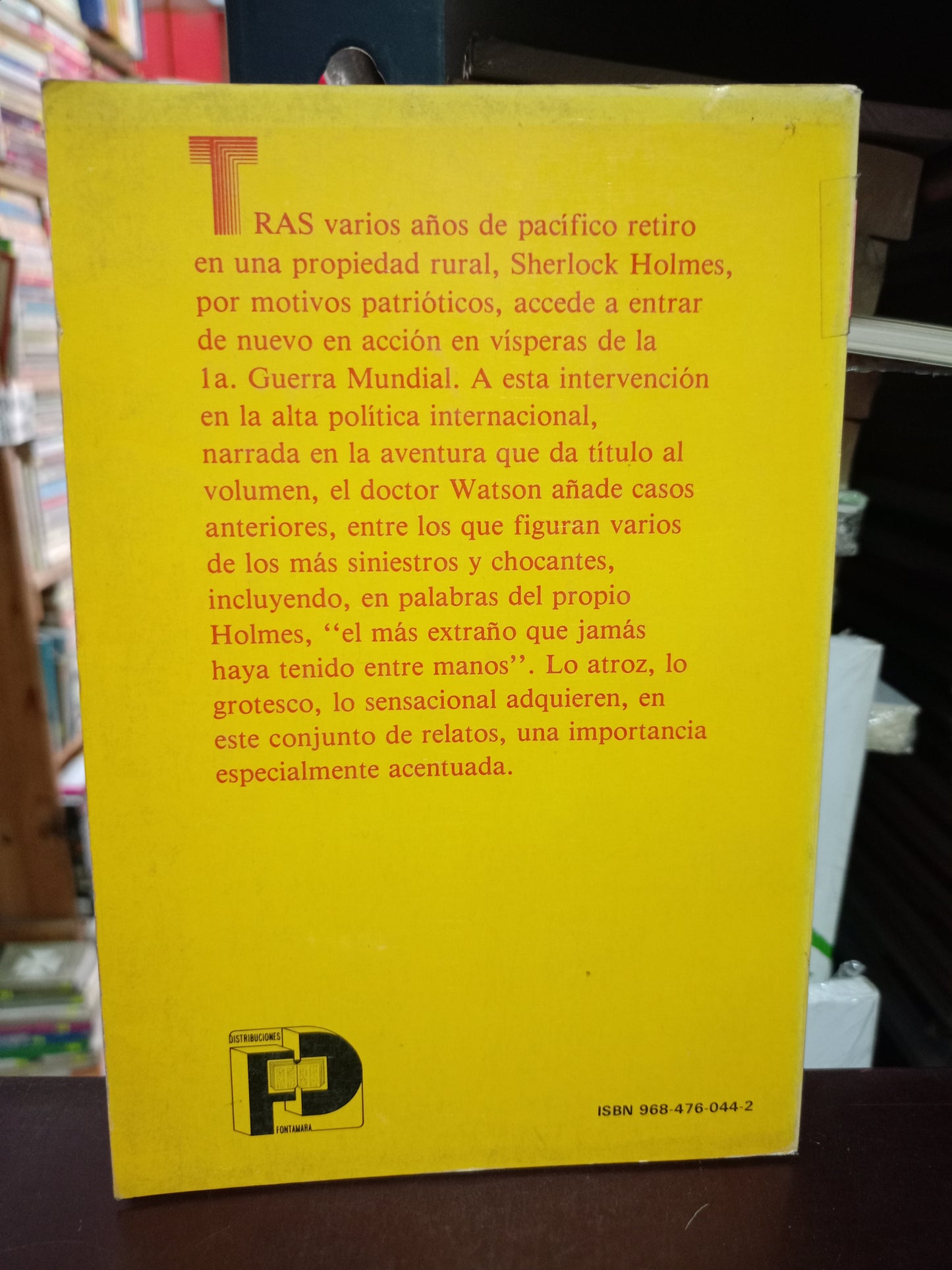 SU ÚLTIMA REVERENCIA EN EL ESCENARIO POR ARTHUR CONAN DOYLE USADO NOVELA LITERARIO 305
