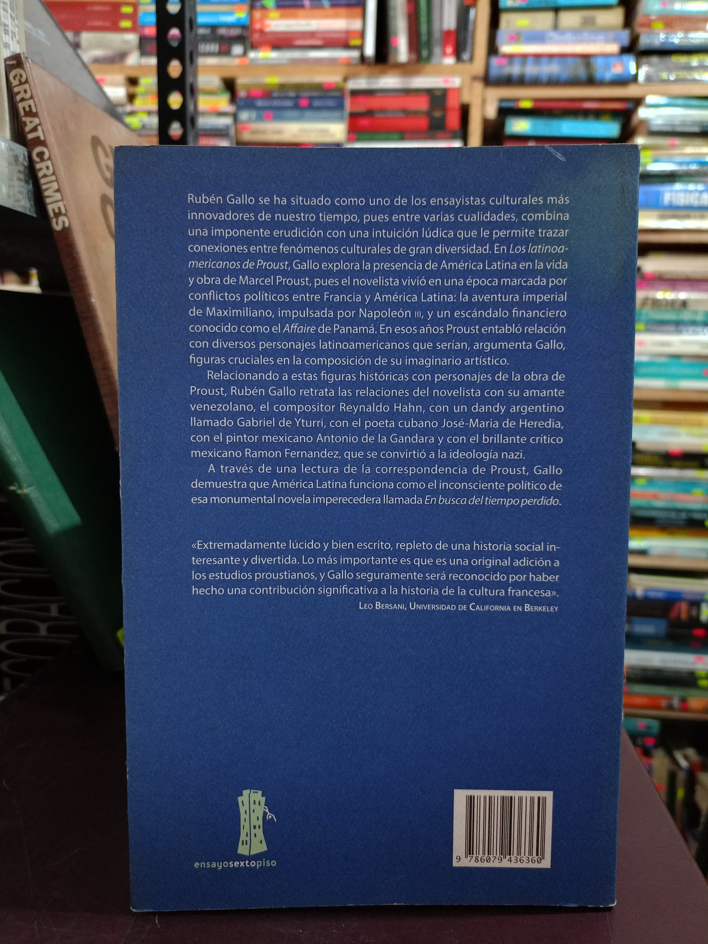 LOS LATINOAMERICANOS DE PROUST POR RUBÉN GALLO USADO DERECHO LITERARIO 305