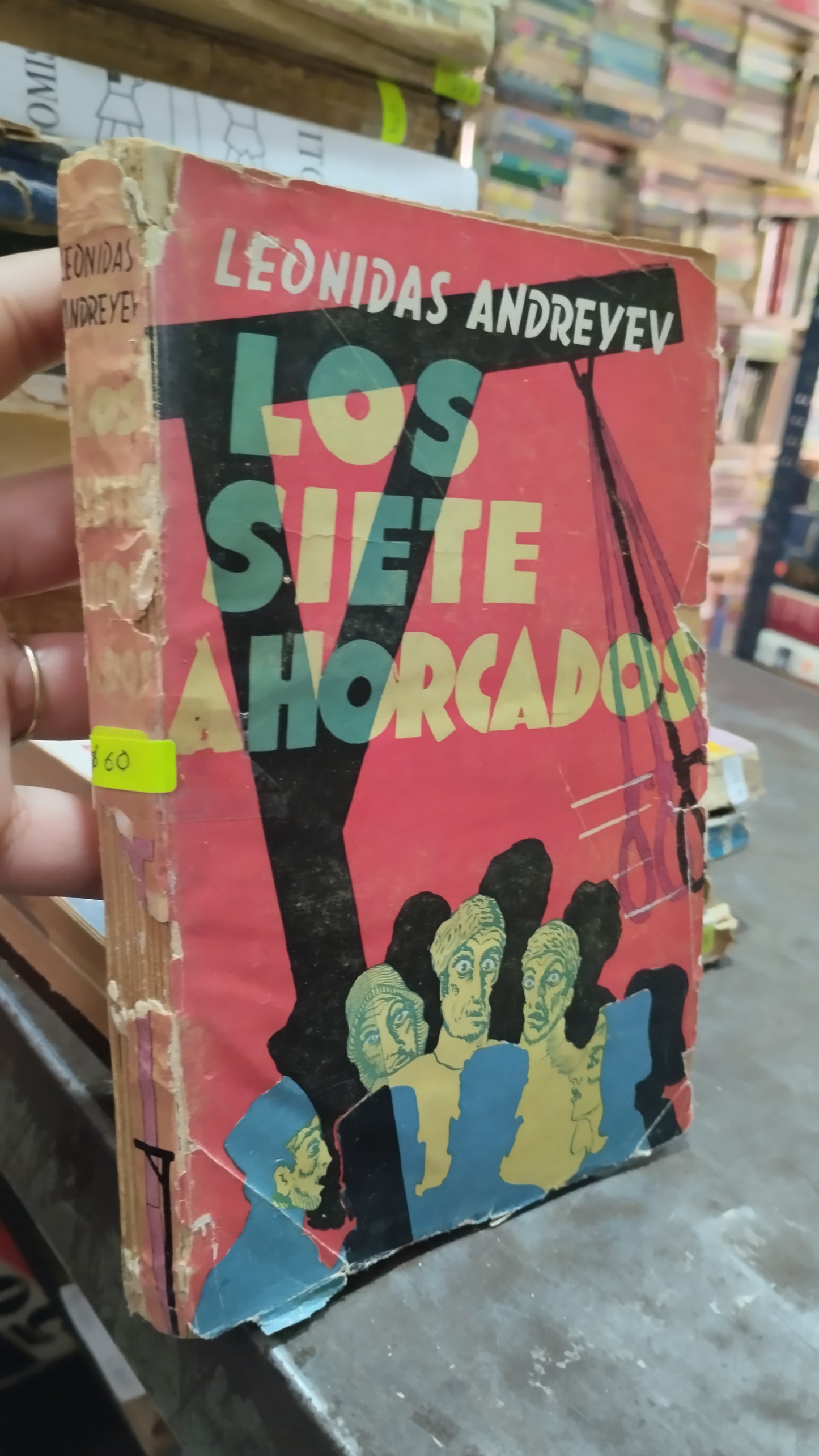 LOS SIETE AHORCADOS POR LEONIDAS ANDERYEV LIBRO USADO NOVELAS ALDAMA