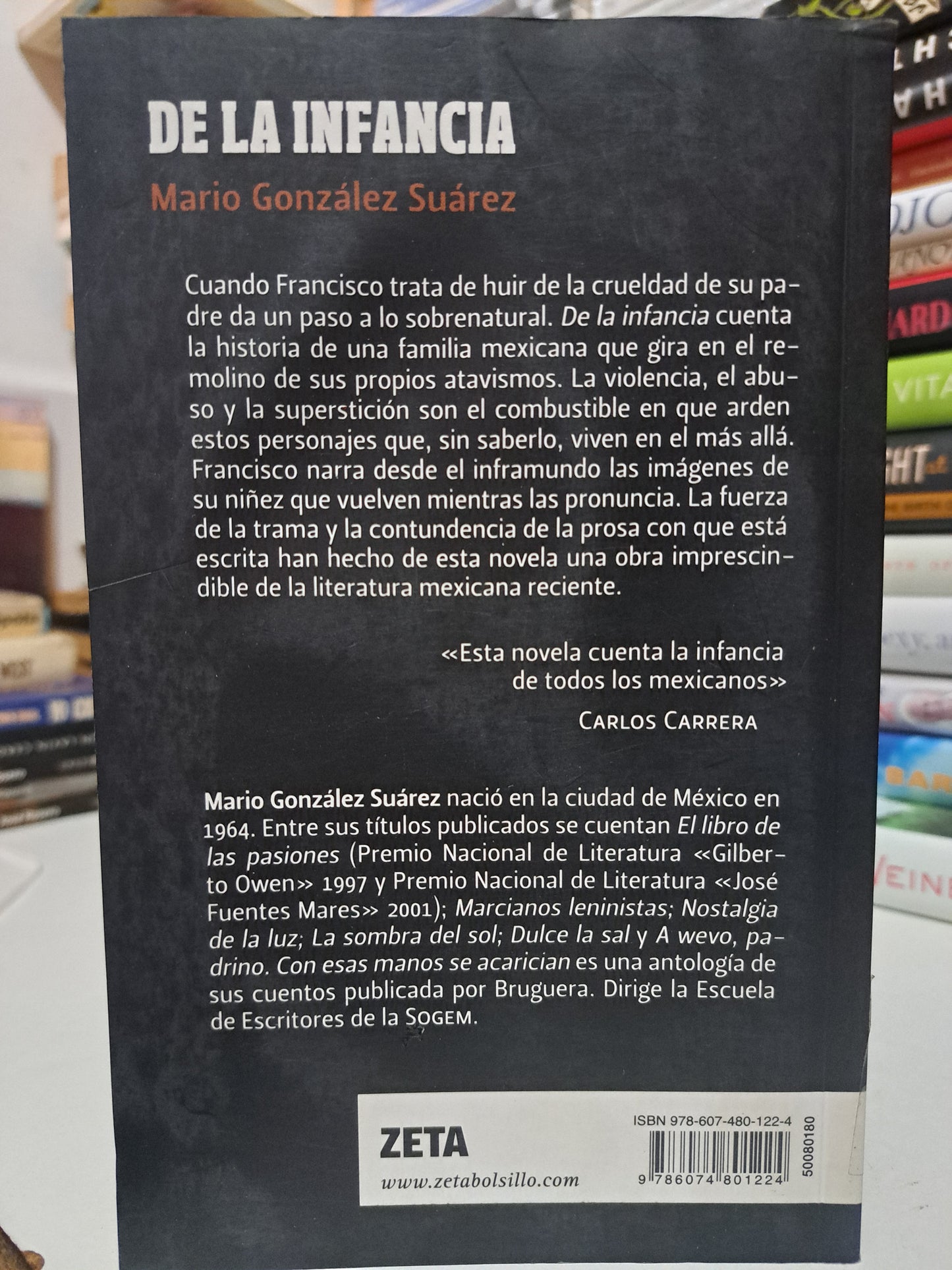 DE LA INFANCIA MARIO GONZÁLEZ SUÁREZ USADO NOVELA JUÁREZ