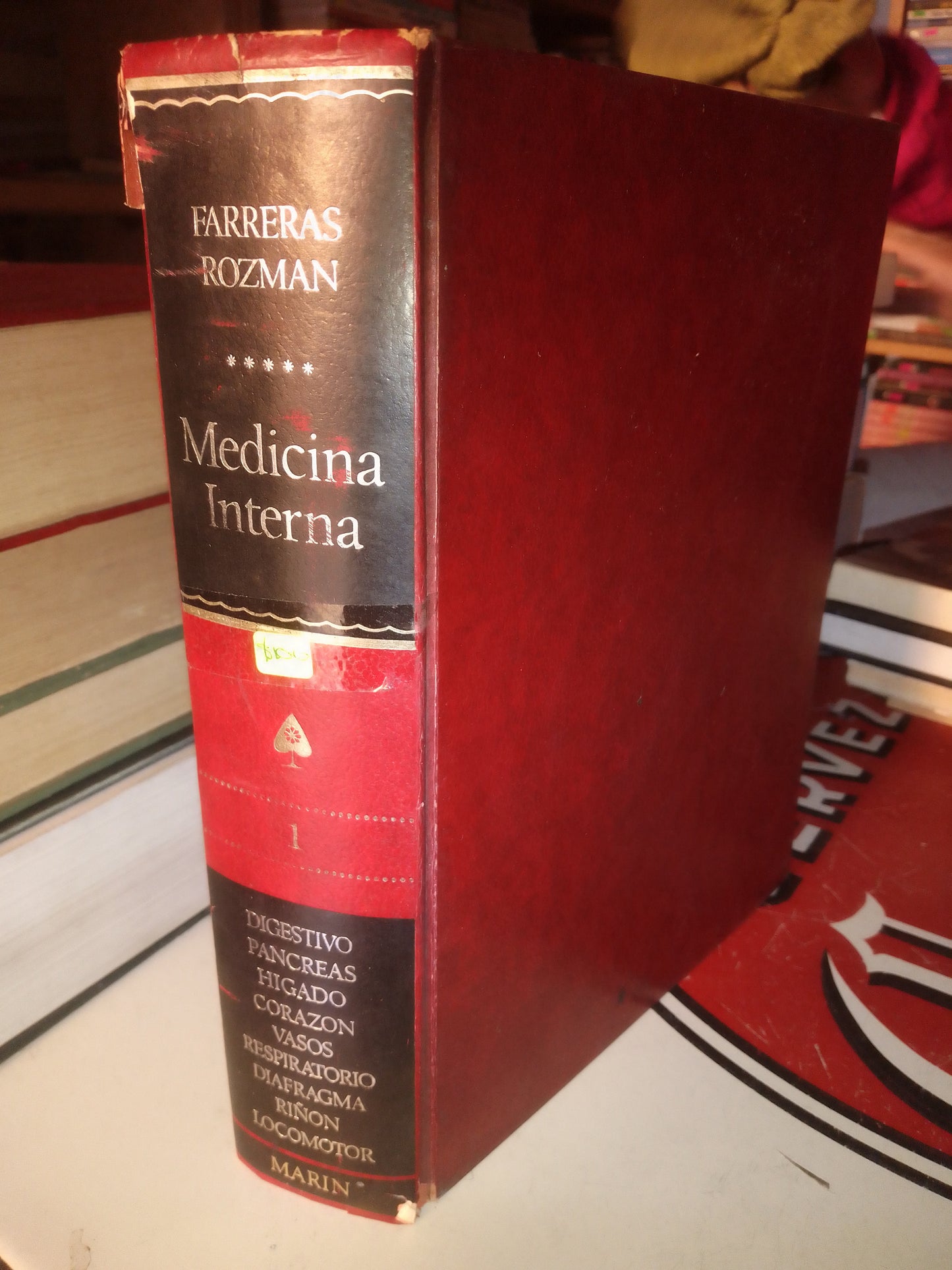 MEDICINA INTERNA TOMO I OCTAVA EDICION POR FERRERAS Y ROZMAN USADO MEDICINA LITERARIO 207