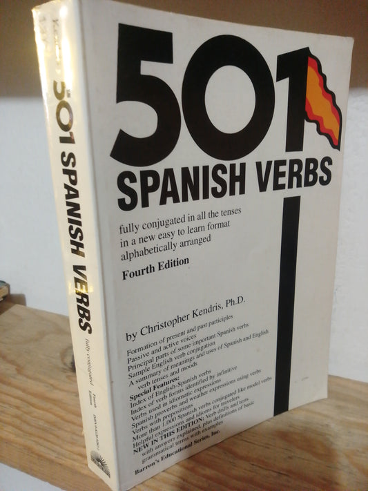 501 SPANISH VERBS POR CHRISTOPHER KENDRIS PH.D USADO IDIOMAS JUAREZ