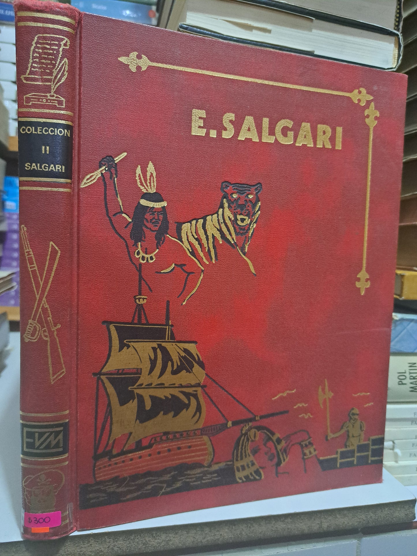 EL REY DEL MAR OBRAS SELECTAS DE E. SALGARI SEGUNDO TOMO USADO NOVELA JUÁREZ