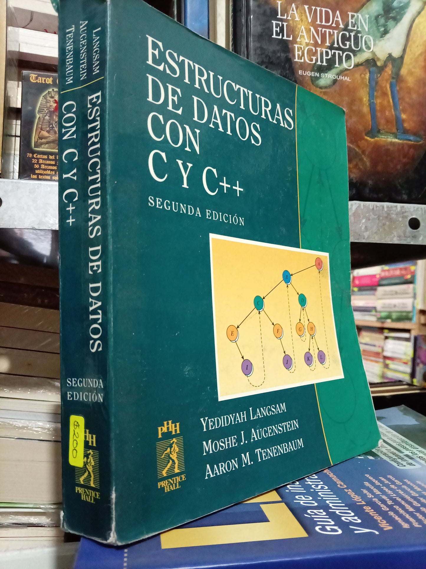 ESTRUCTURAS DE DATOS CON C Y C++ YEDIDTAH LANGSAM AUGENSTEIN TENENBAUM USADO COMPUTO LITERARIO 305