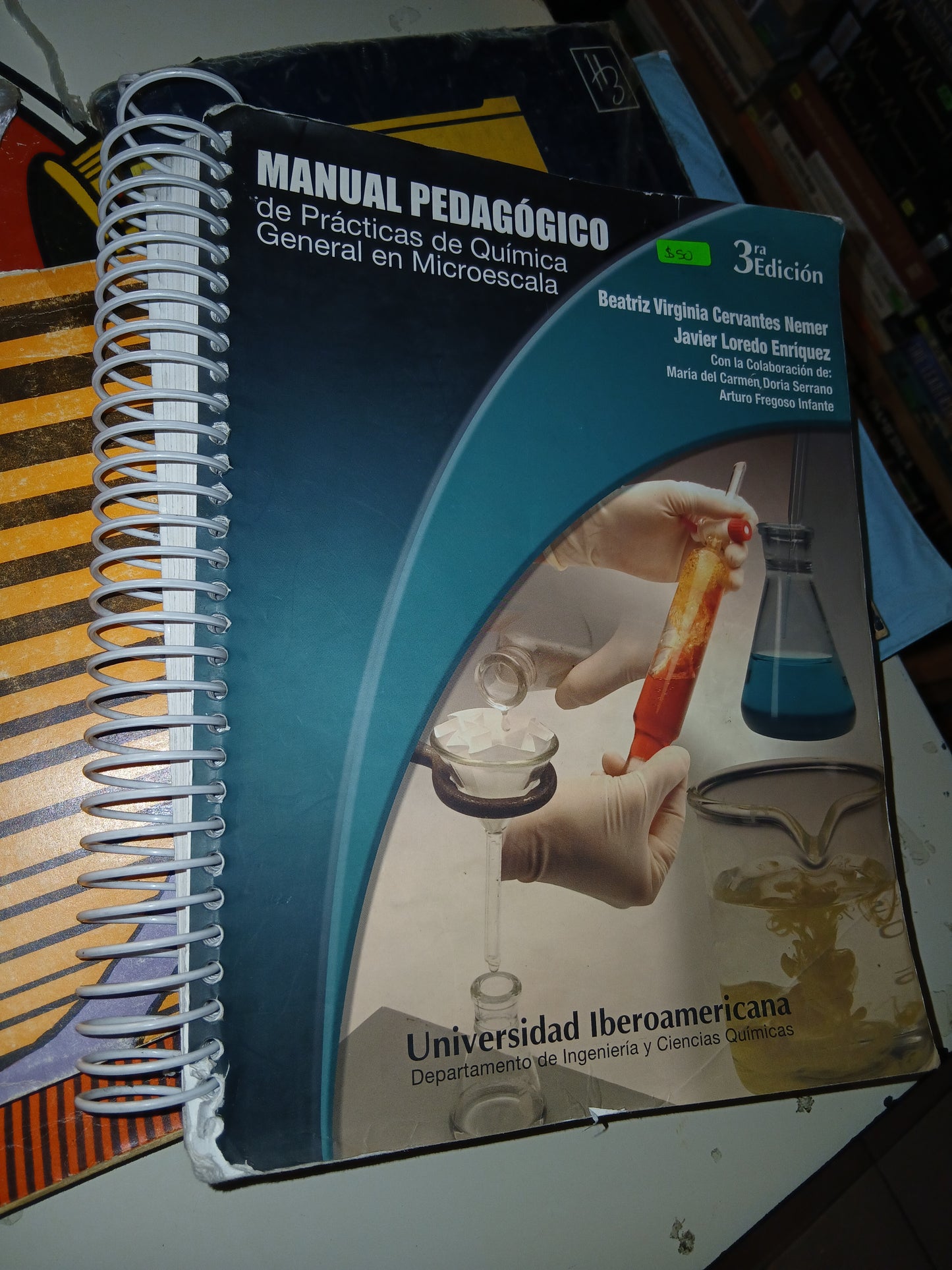 MANUAL PEDAGÓGICO DE PRÁCTICAS DE QUÍMICA GENERAL EN MICROESCALA POR BEATRIZ VIRGINIA CERVANTES NEMER Y JAVIER LOREDO ENRÍQUEZ USADO FÍSICA LITERARIO 207