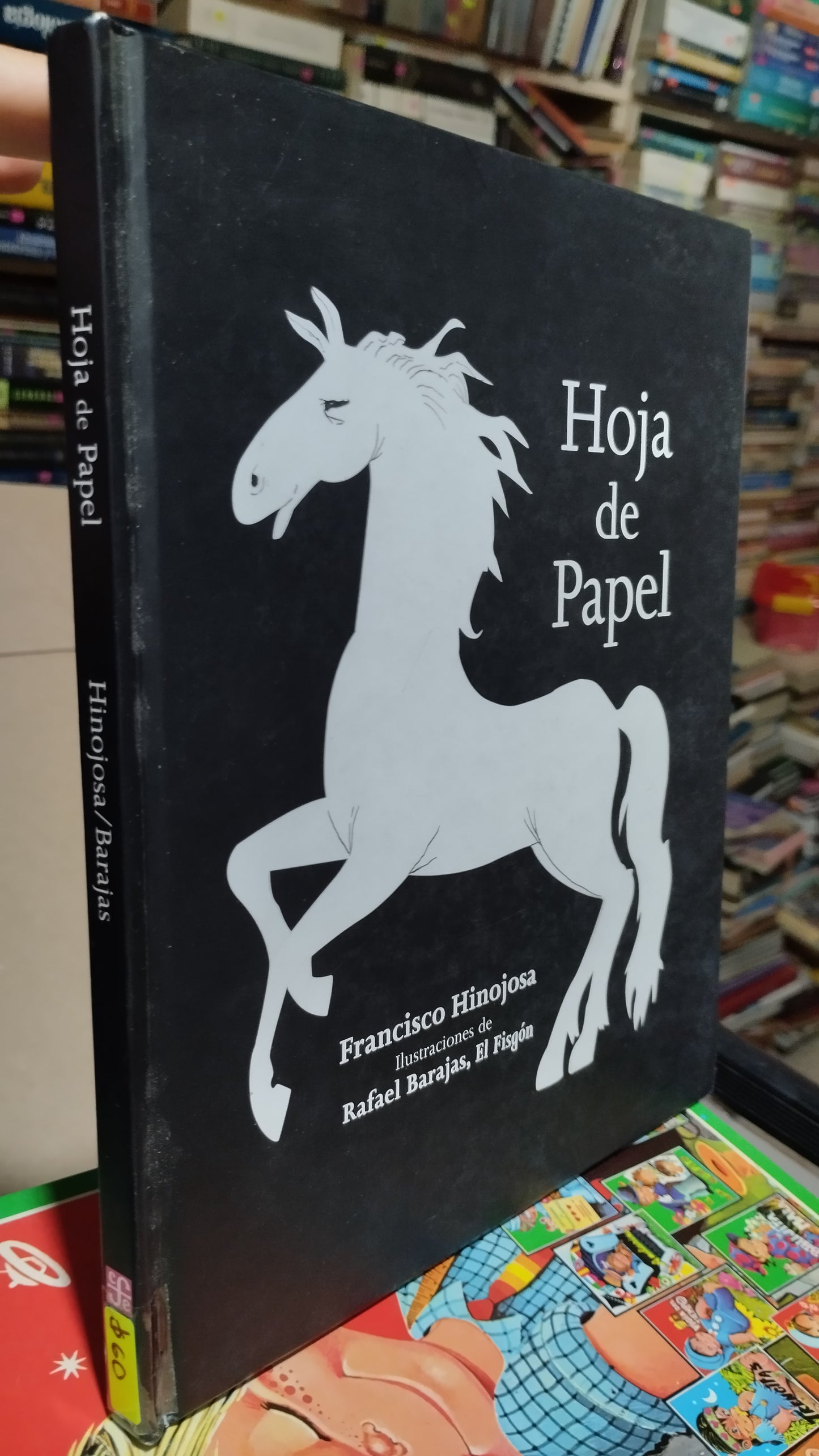 HOJA DE PAPEL POR FERNANDO HINOJOSA LIBRO USADO INFANTIL ALDAMA