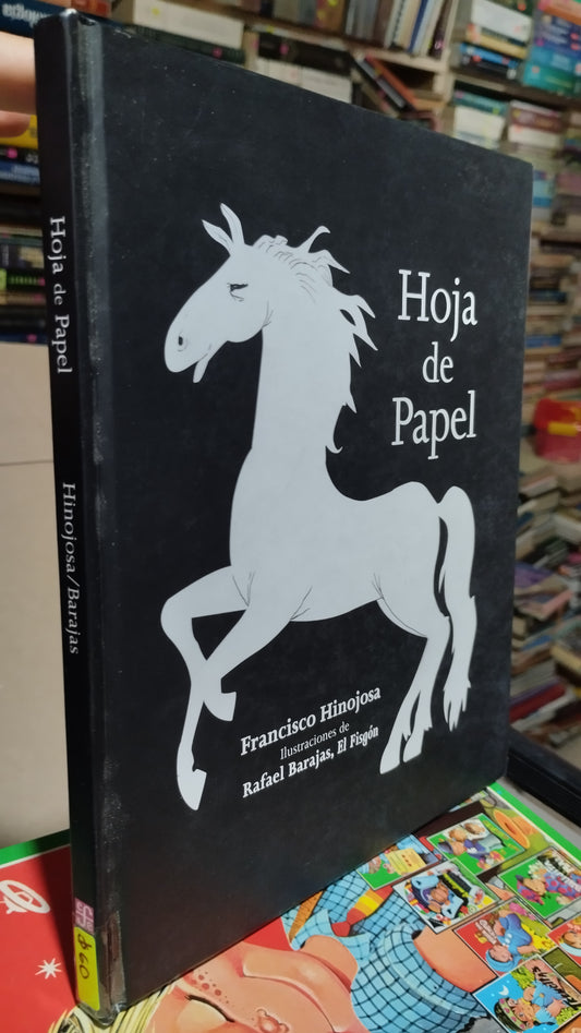 HOJA DE PAPEL POR FERNANDO HINOJOSA LIBRO USADO INFANTIL ALDAMA