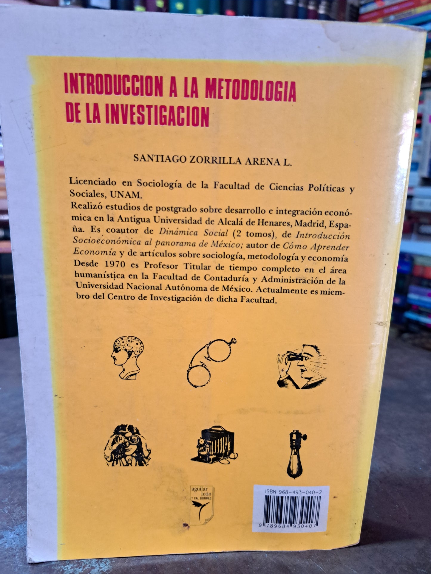 INTRODUCCIÓN A LA METODOLOGÍA DE LA INVESTIGACIÓN  SANTIAGO ZORRILLA ARENA USADO EDUCACIÓN ALDAMA