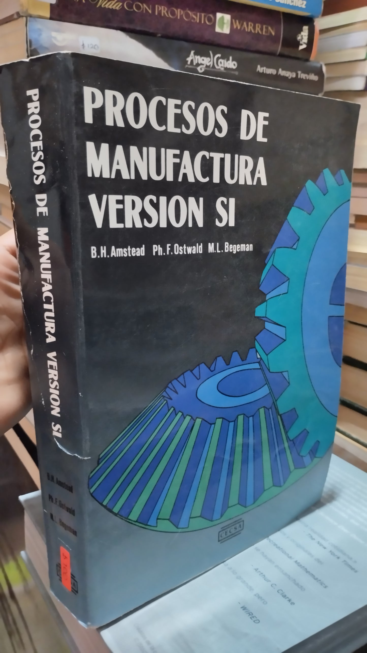PROCESOS DE MANUFACTURA VERSION SI POR B H AMSTEAD LIBRO USADO MATEMATICAS ALDAMA