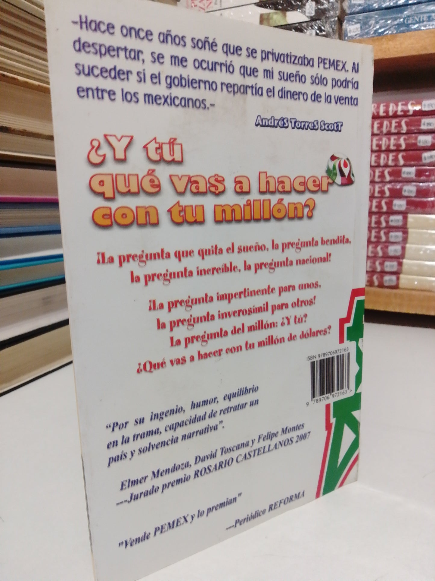 Y TU QUE VAS A HACER CON TU MILLON POR ANDRES TORRES SCOLT USADO SUP.PERSONAL JUÁREZ