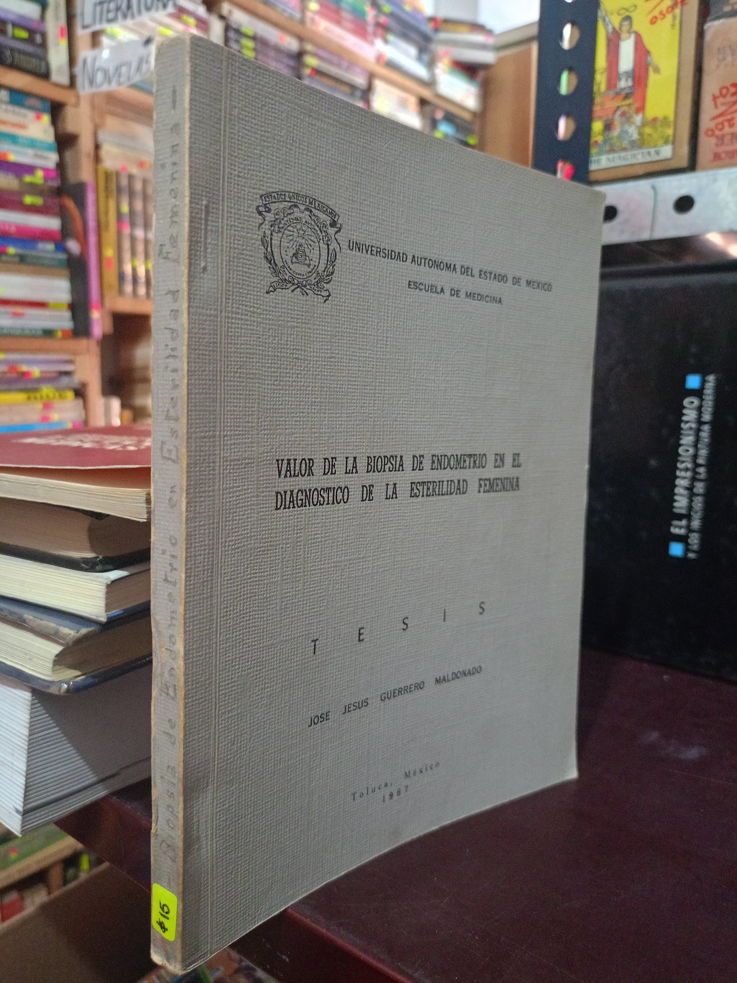 TESIS SOBRE VALOR DE LA BIOPSIA DE ENDOMETRIO EN EL DIAGNÓSTICO DE LA ESTERILIDAD FEMENINA POR JOSE JESUS GUERRERO MALDONADO USADO SALUD LITERARIO 305